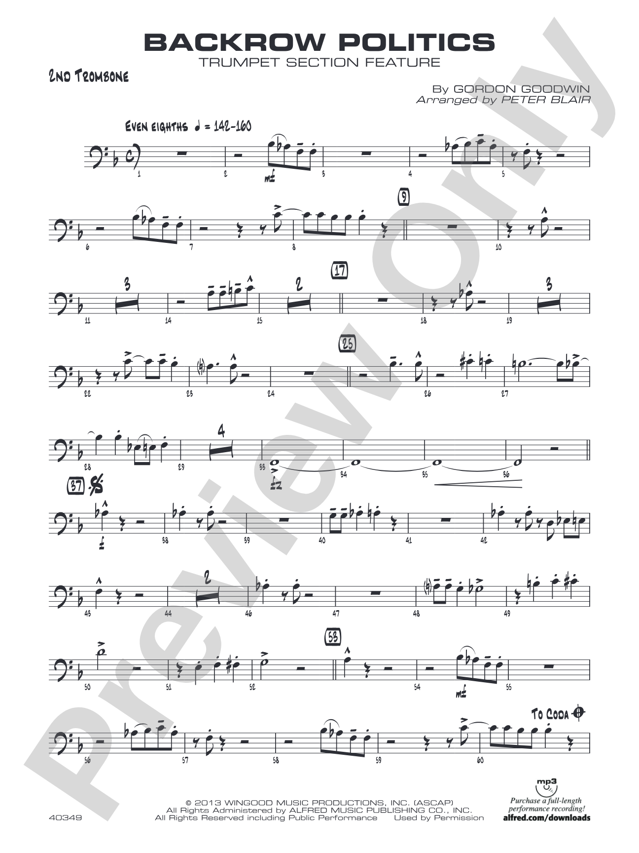 Backrow Politics: 2nd Trombone