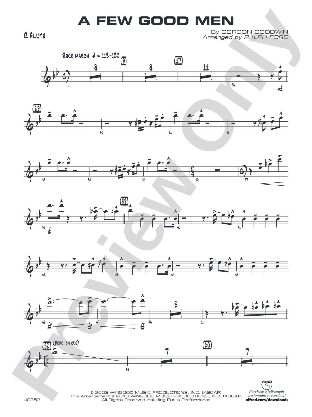 A Few Good Men: Flute