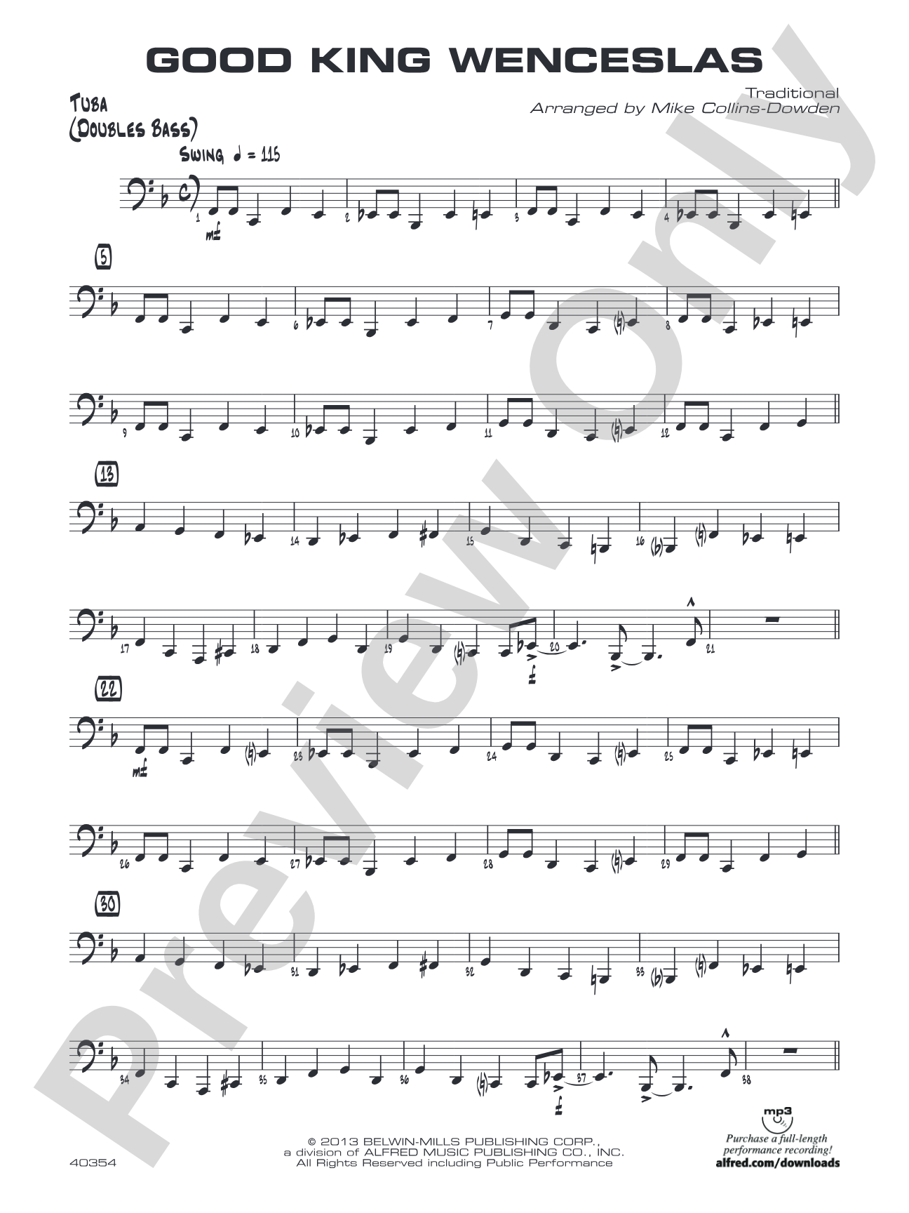 Good King Wenceslas: Tuba
