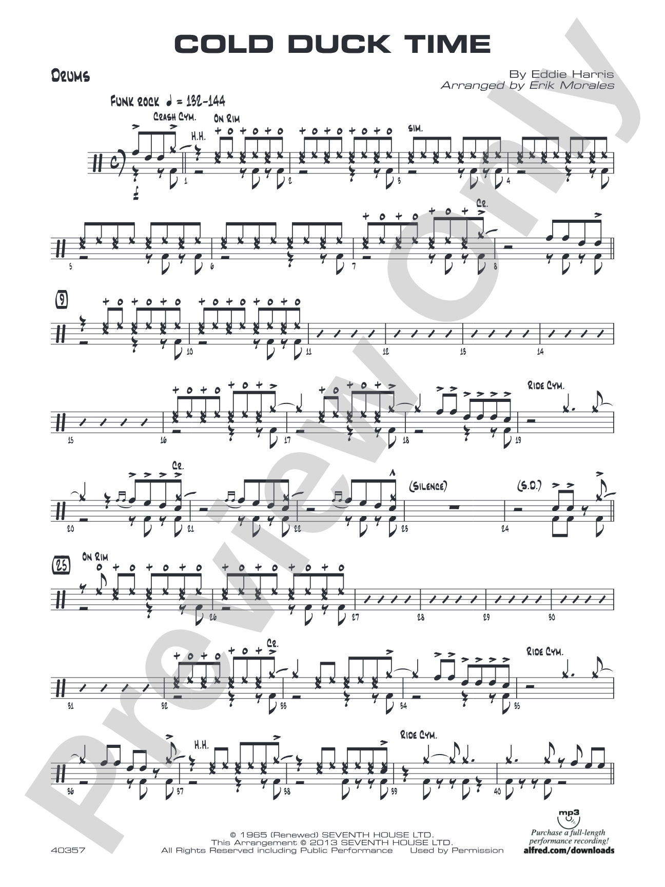 Cold Duck Time: Drums