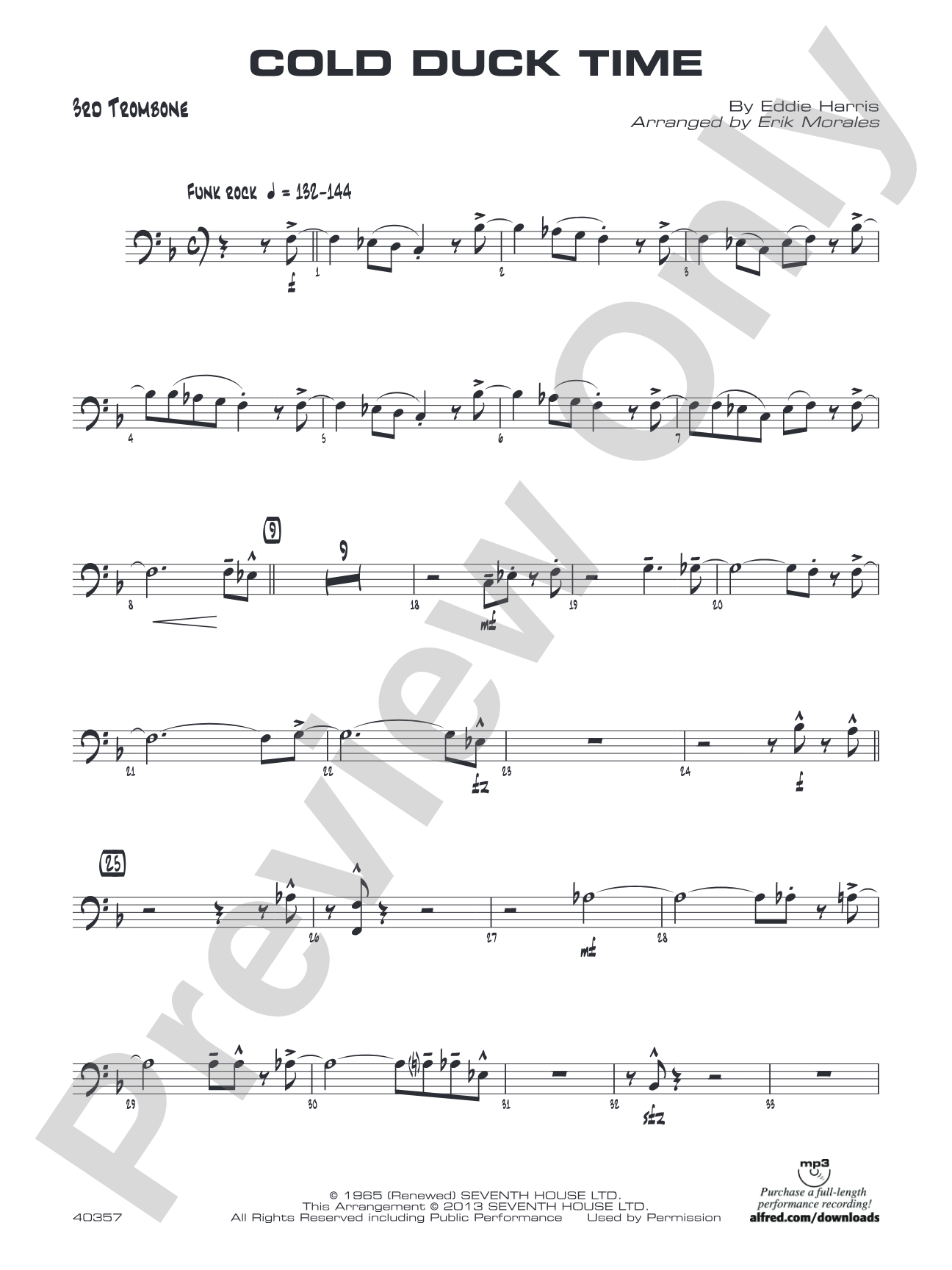 Cold Duck Time: 3rd Trombone