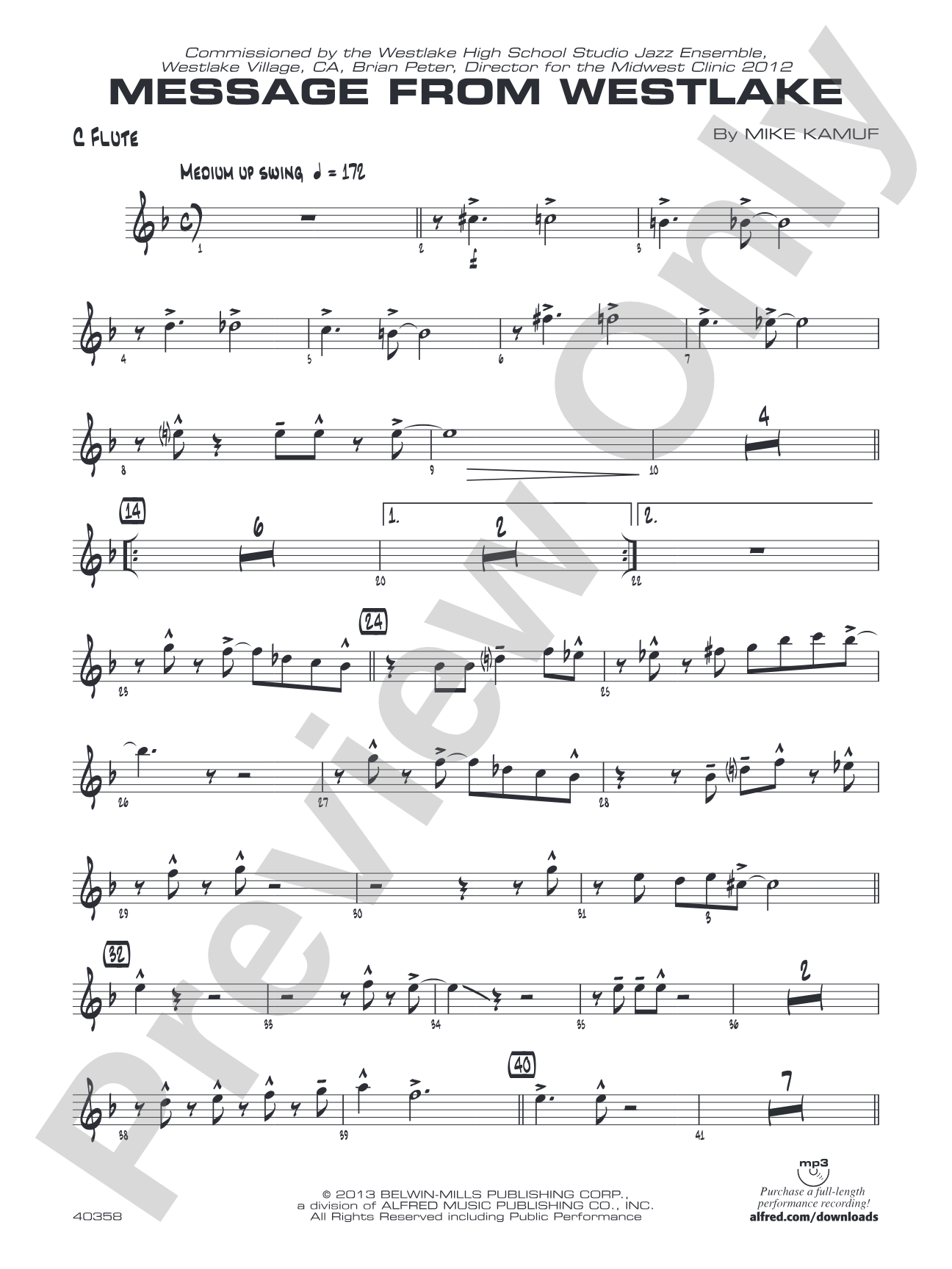 Message from Westlake: Flute