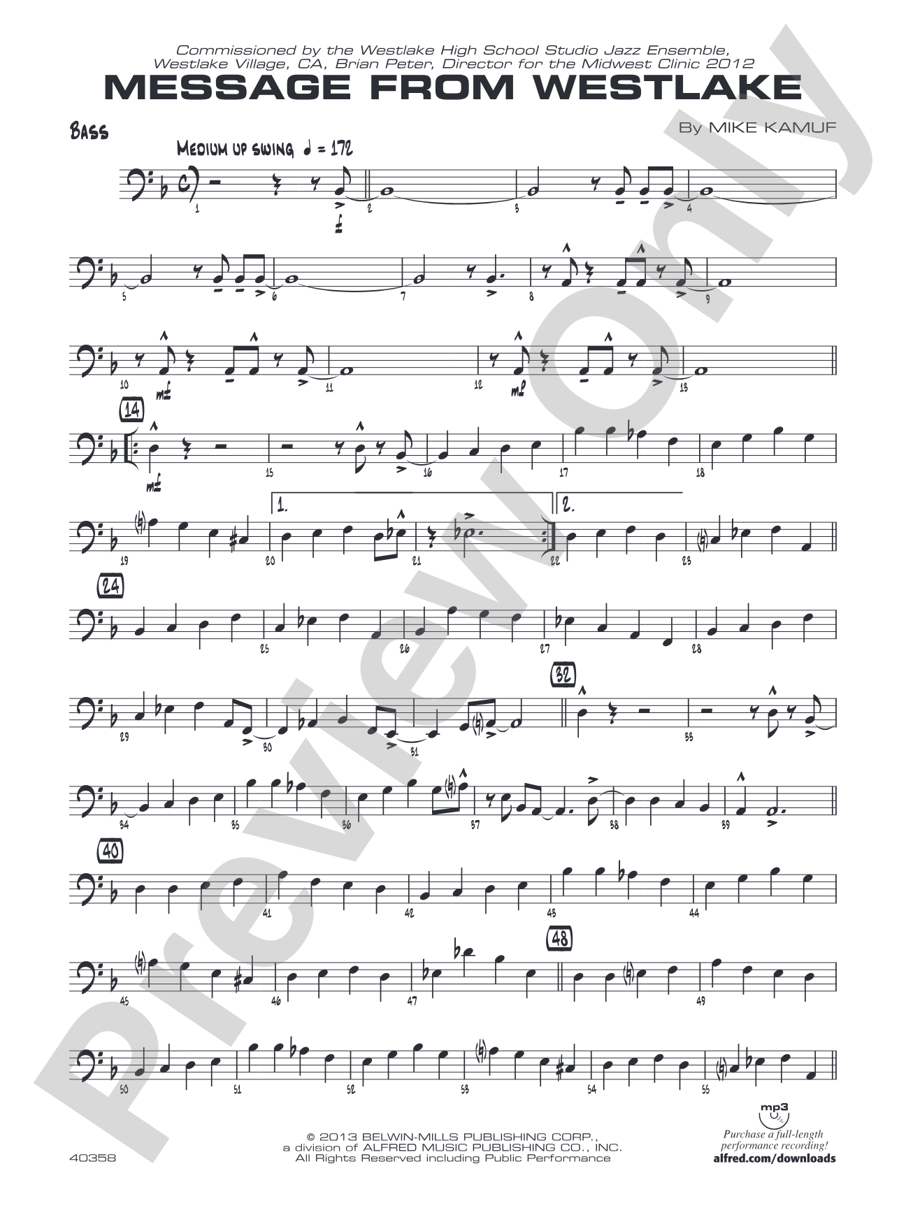 Message from Westlake: String Bass