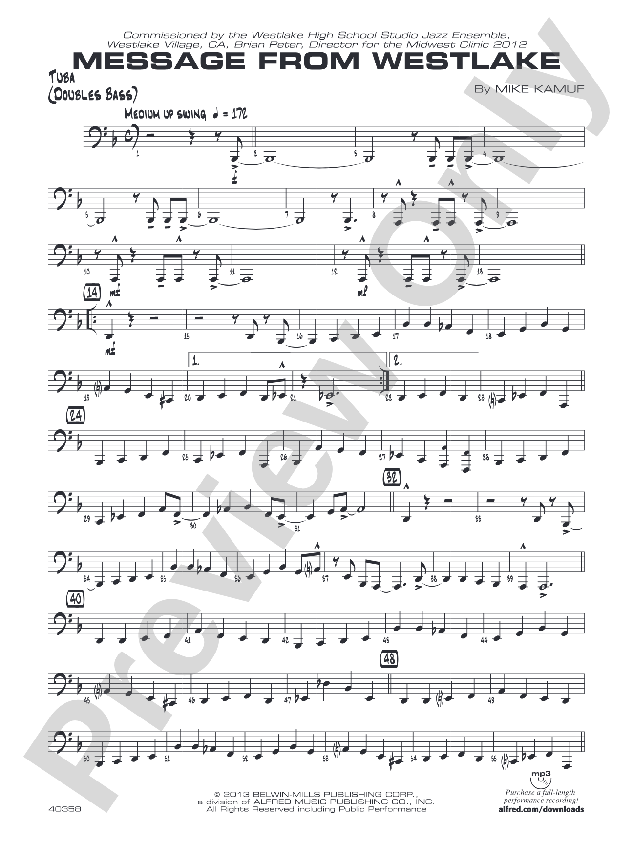 Message from Westlake: Tuba