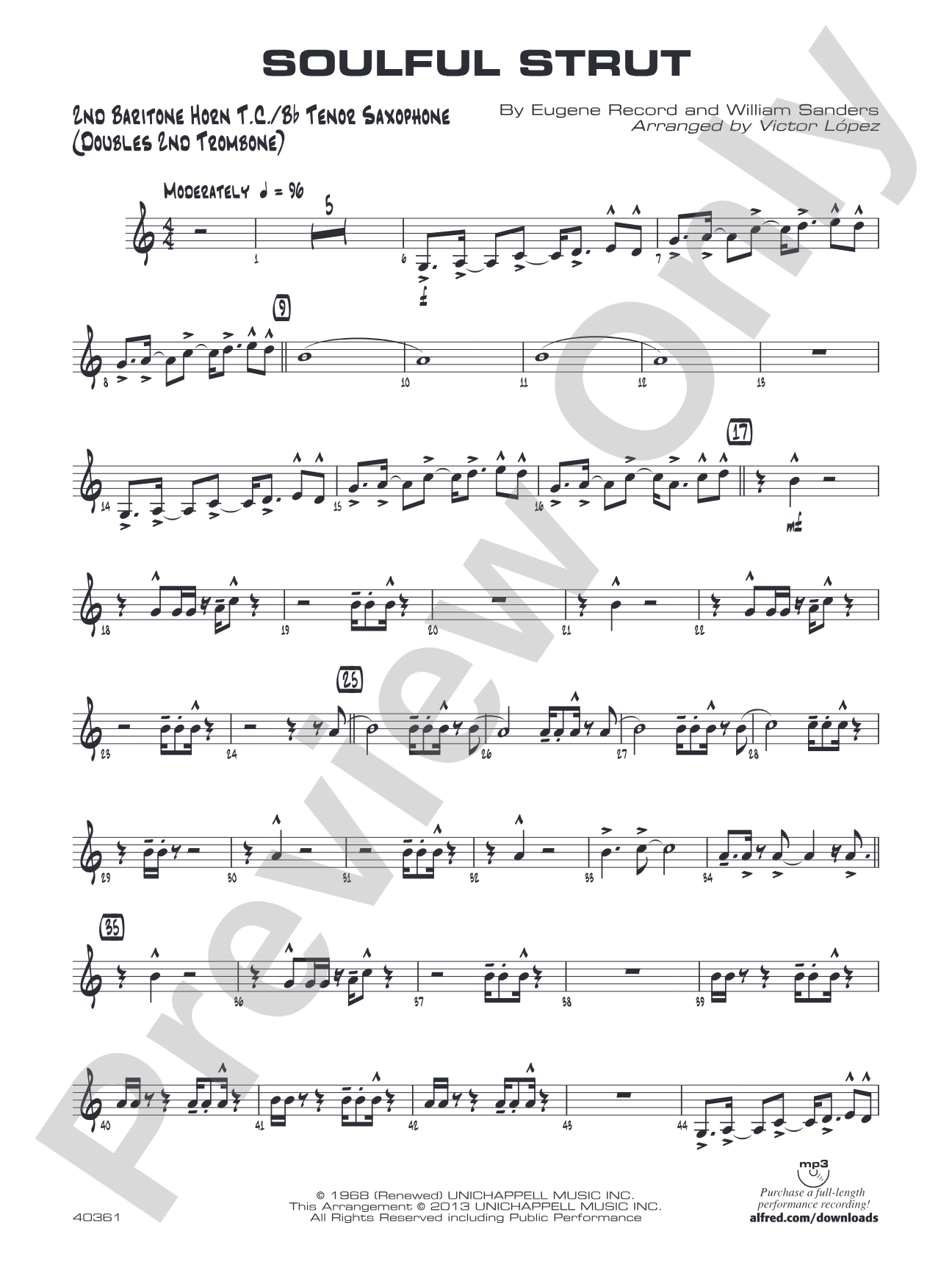Soulful Strut: 2nd Baritone T.C.