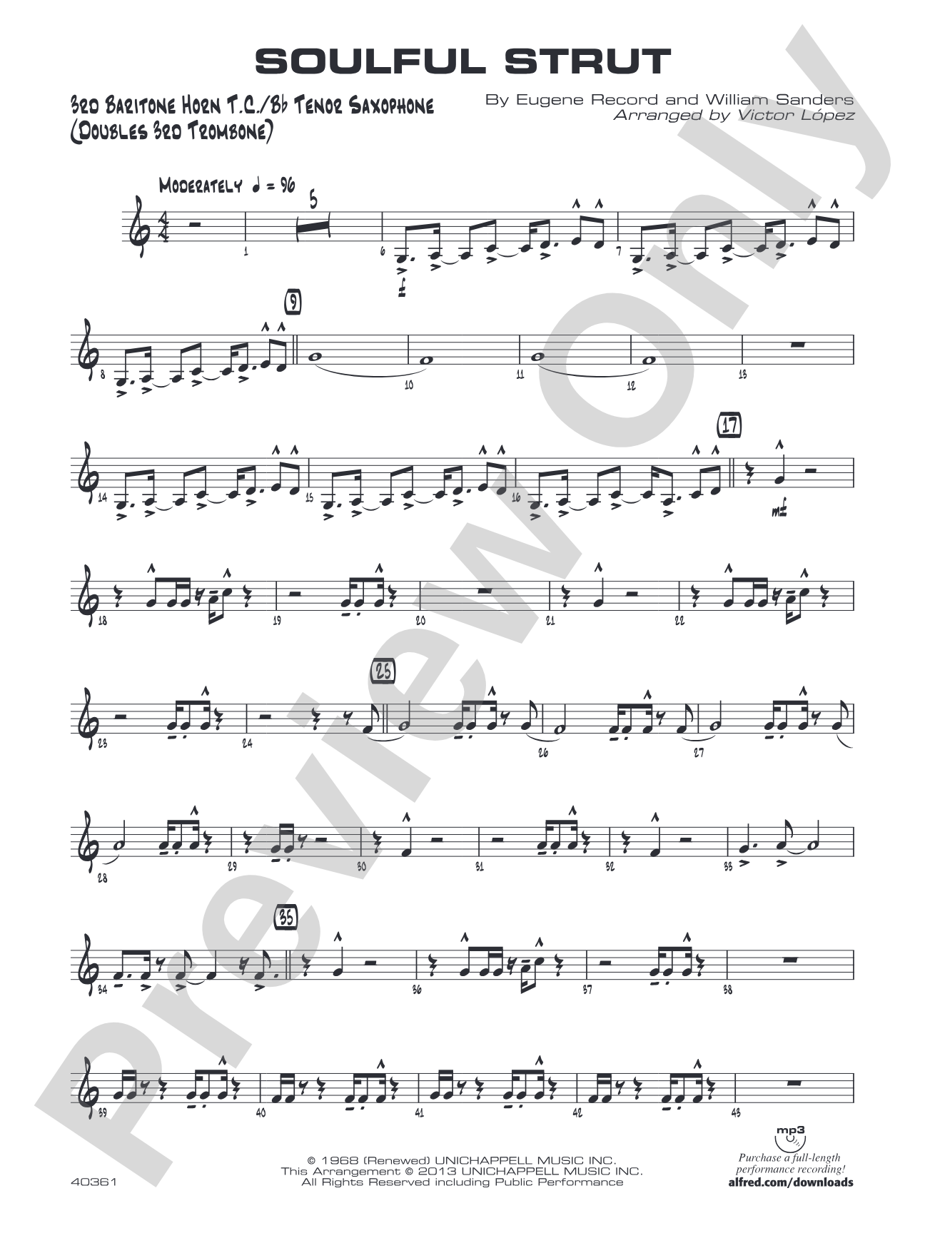 Soulful Strut: 3rd Baritone T.C.