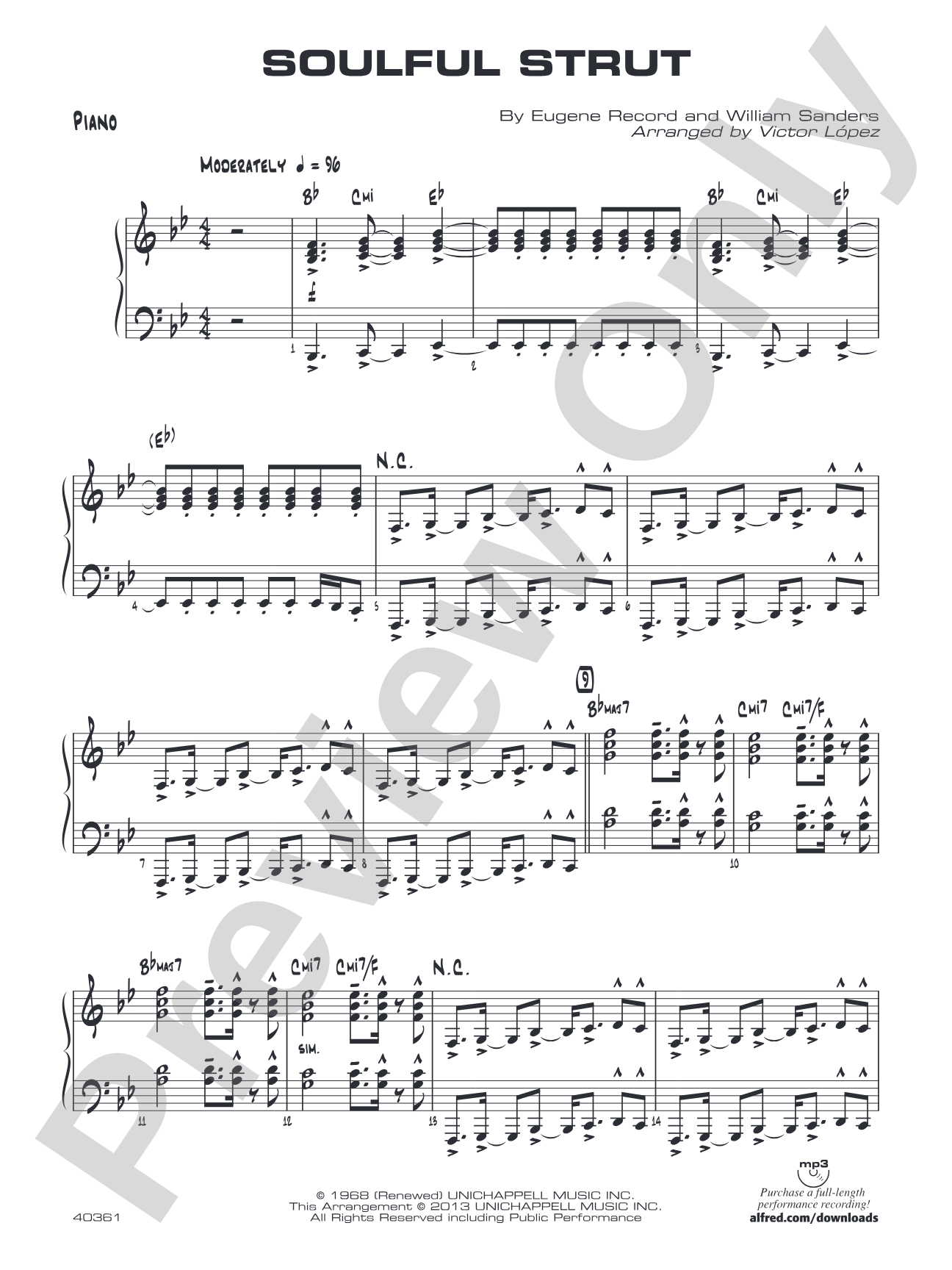 Soulful Strut: Piano Accompaniment