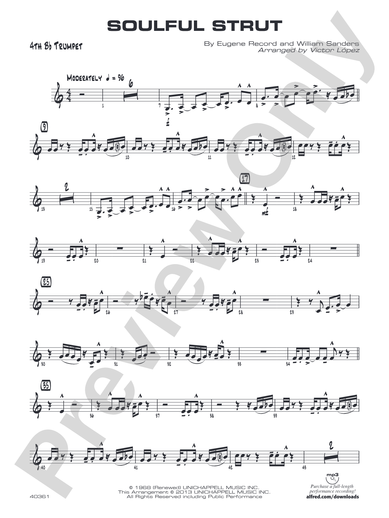 Soulful Strut: 4th B-flat Trumpet