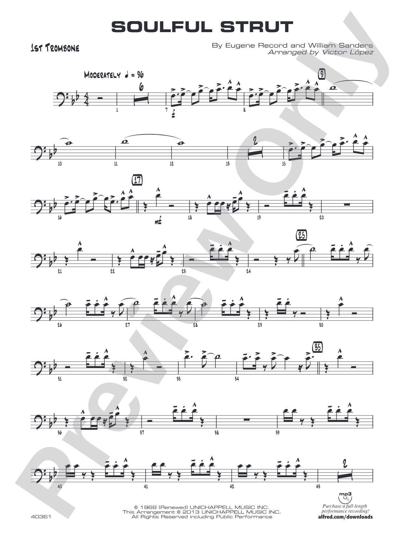Soulful Strut: 1st Trombone