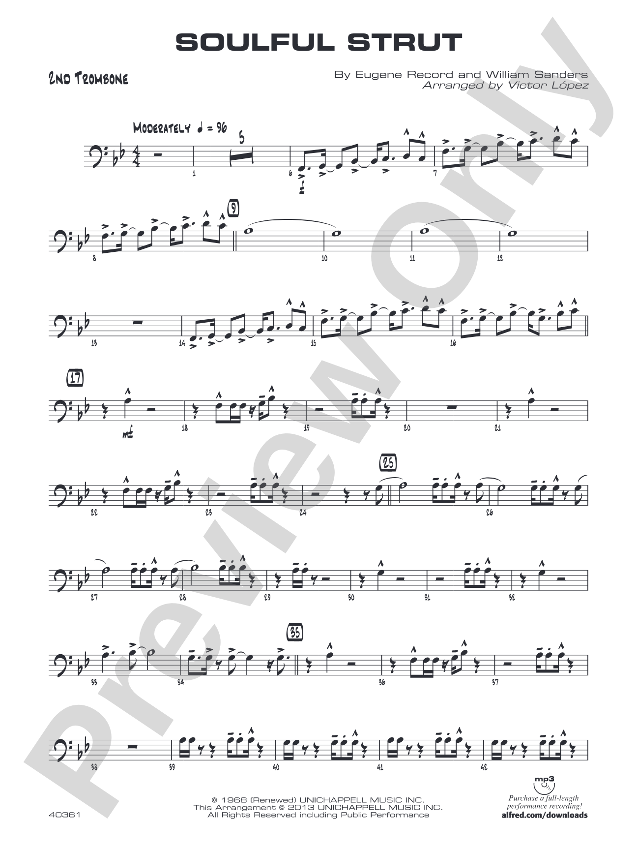 Soulful Strut: 2nd Trombone