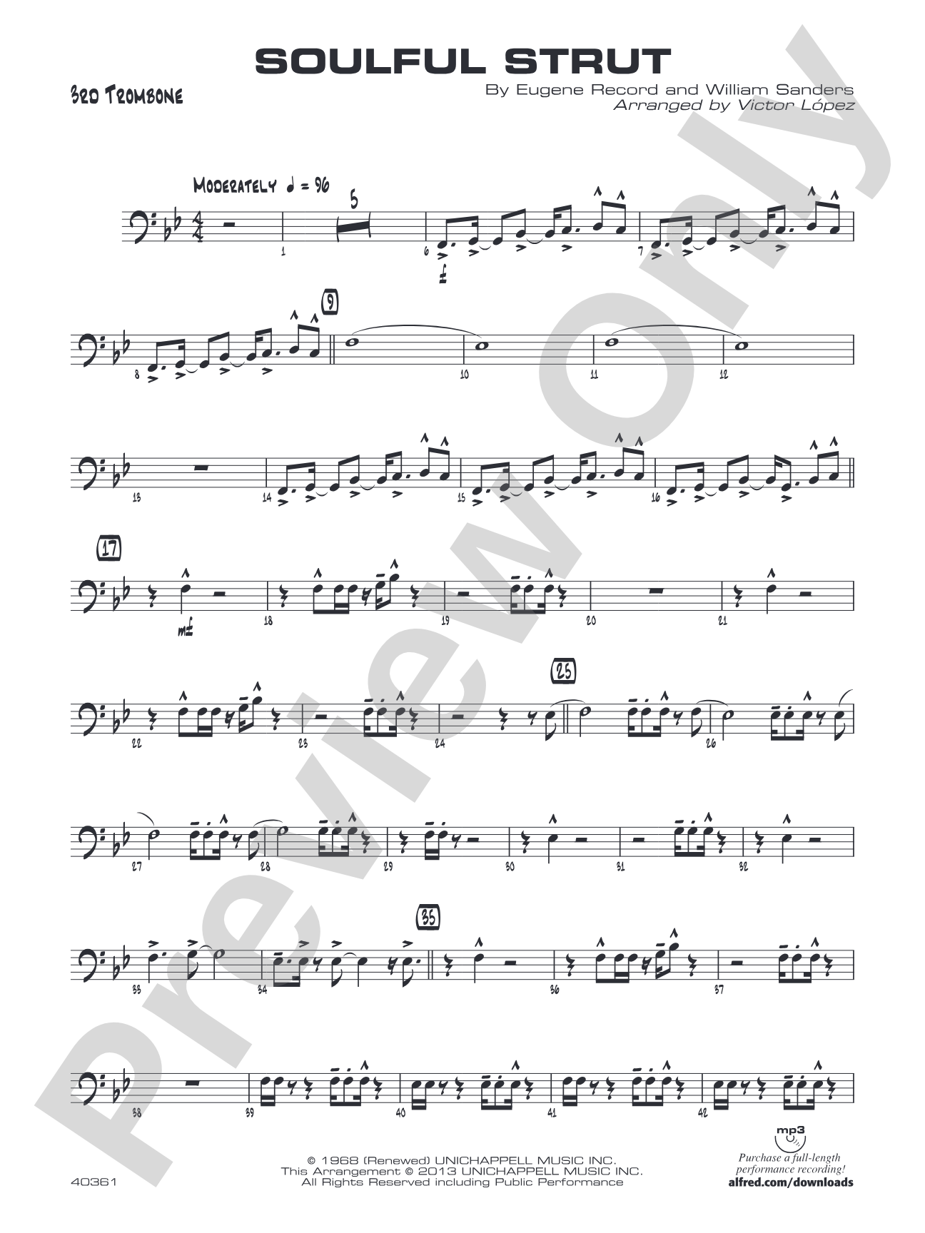 Soulful Strut: 3rd Trombone