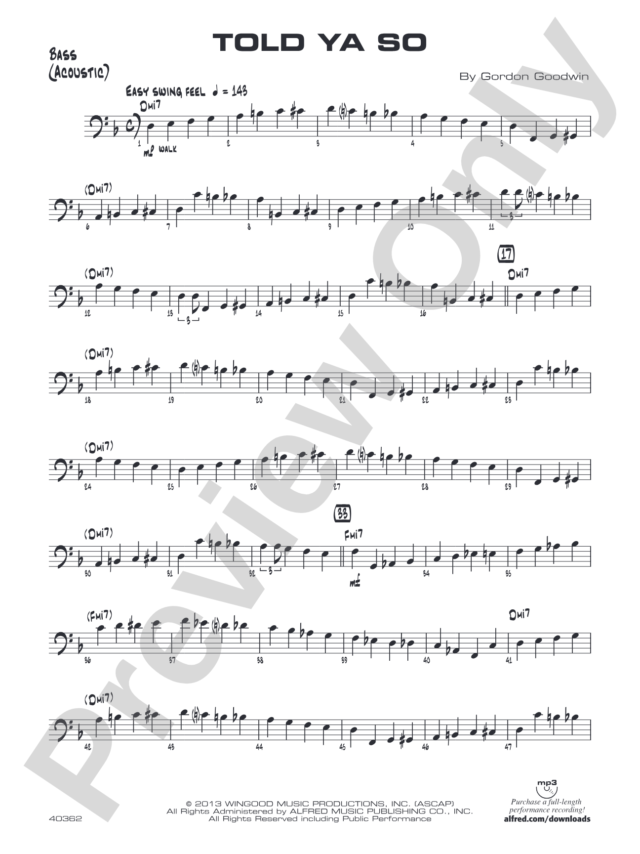 Told Ya So: String Bass