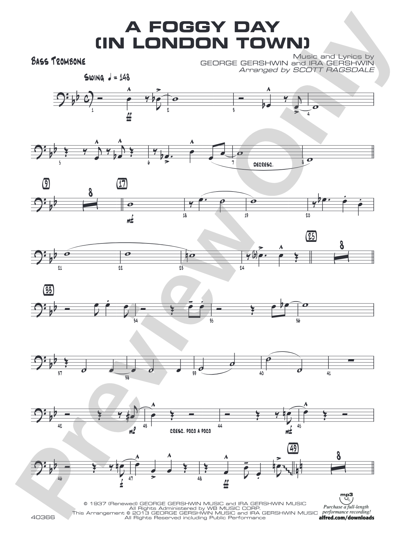 A Foggy Day: Bass Trombone