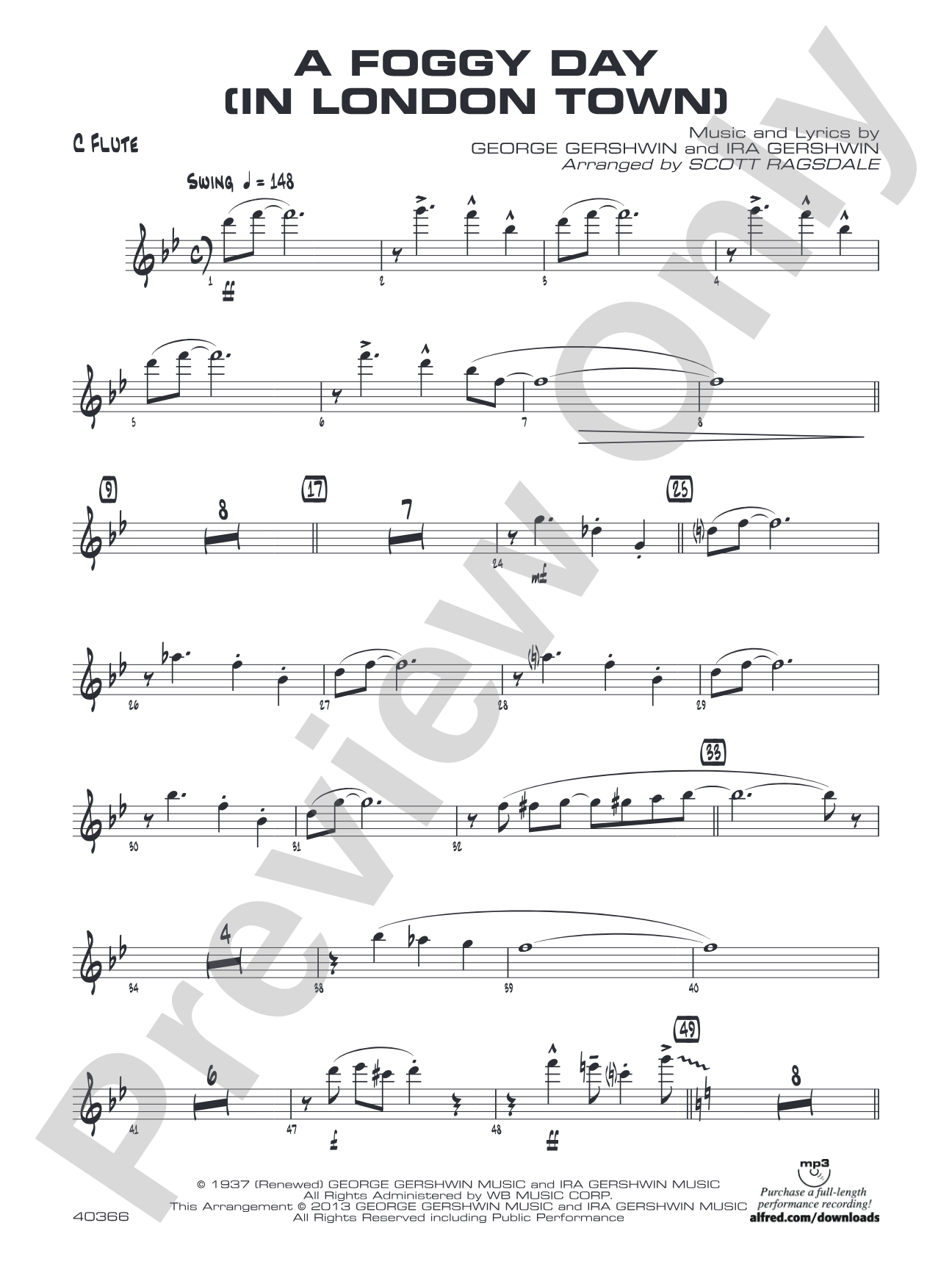 A Foggy Day: Flute