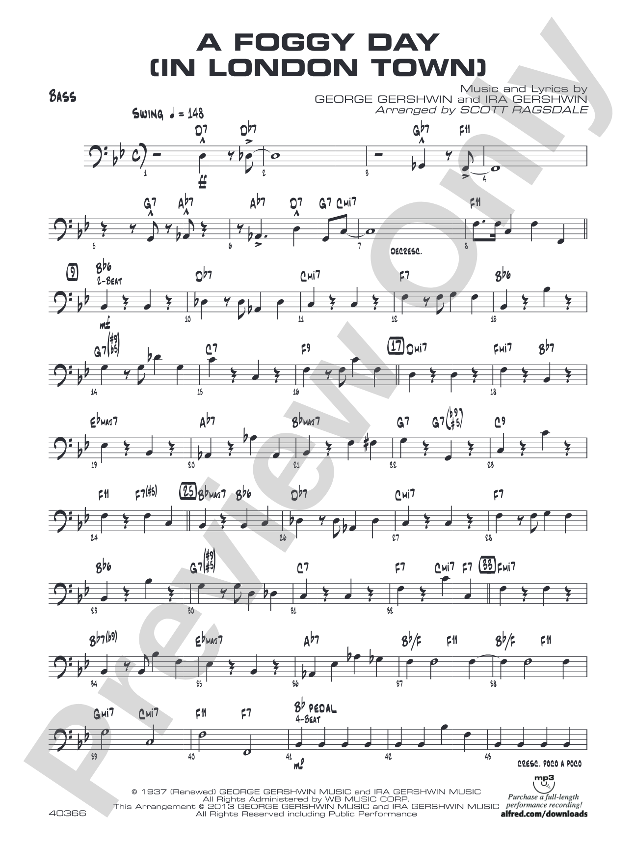 A Foggy Day: String Bass