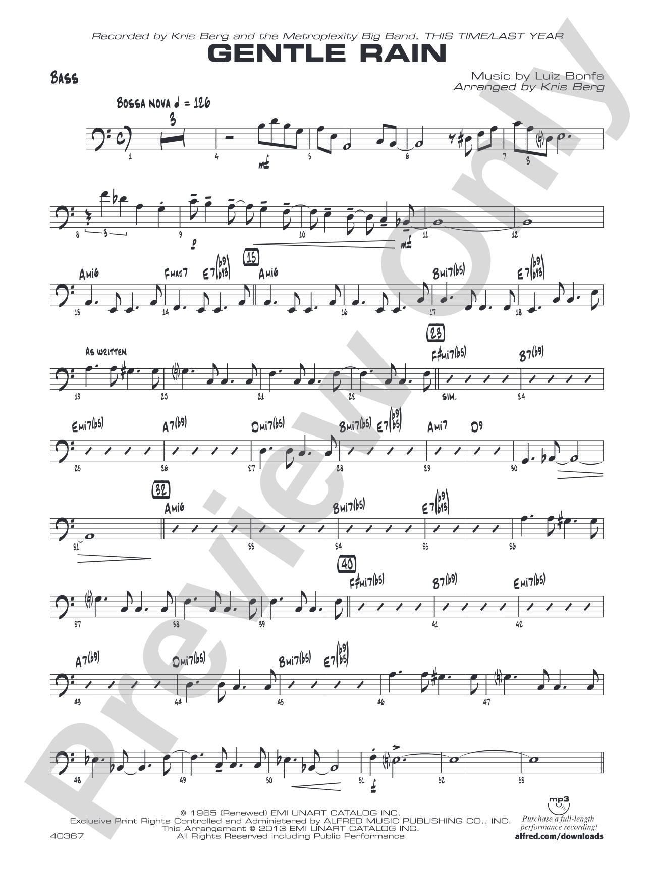 Gentle Rain: String Bass
