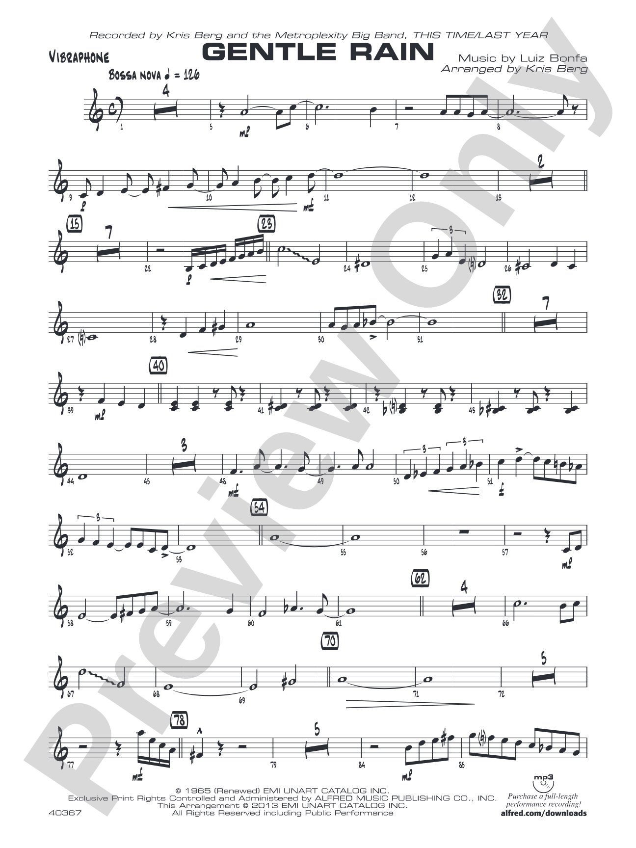 Gentle Rain: Vibraphone