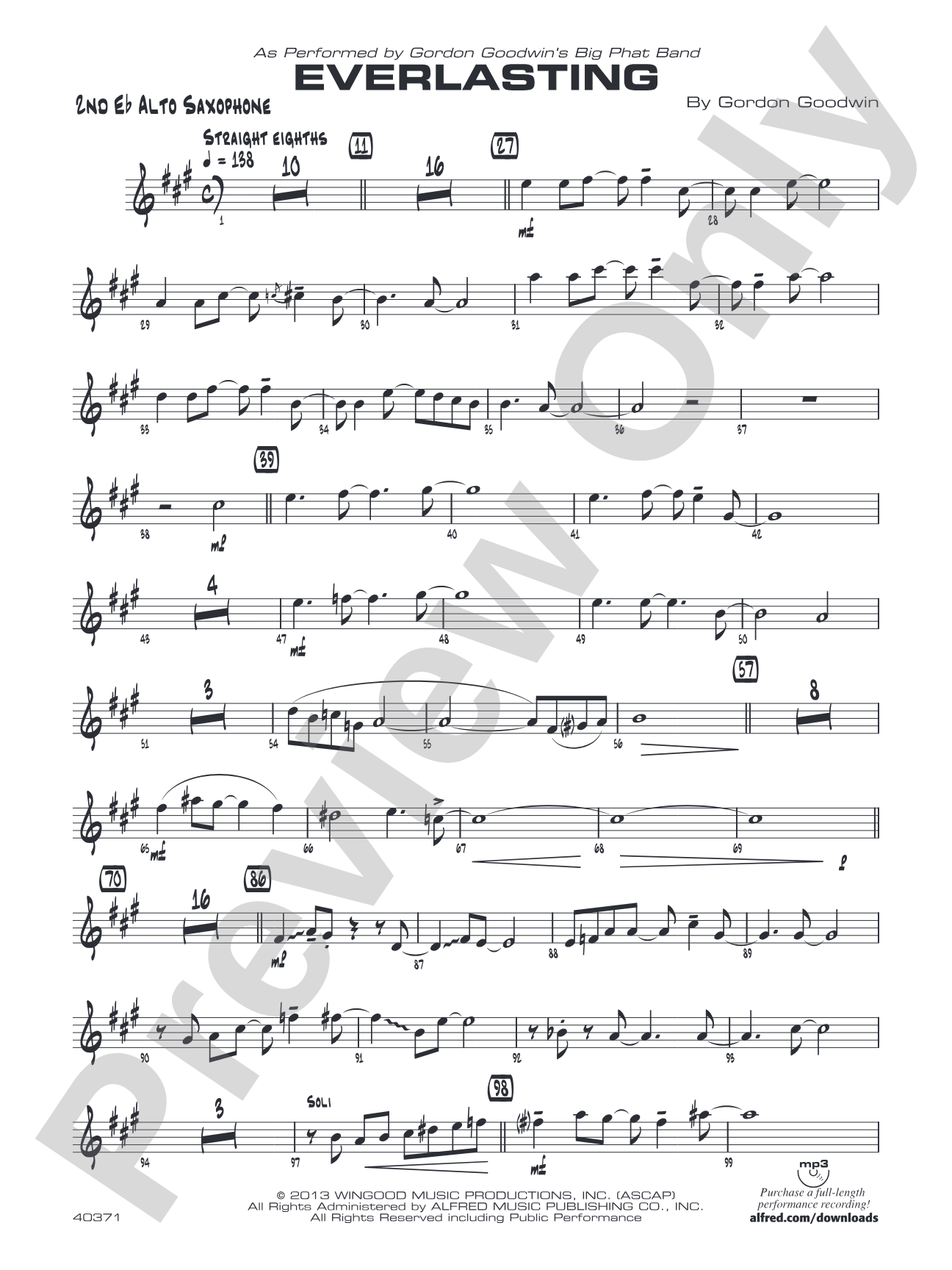 Everlasting: 2nd E-flat Alto Saxophone