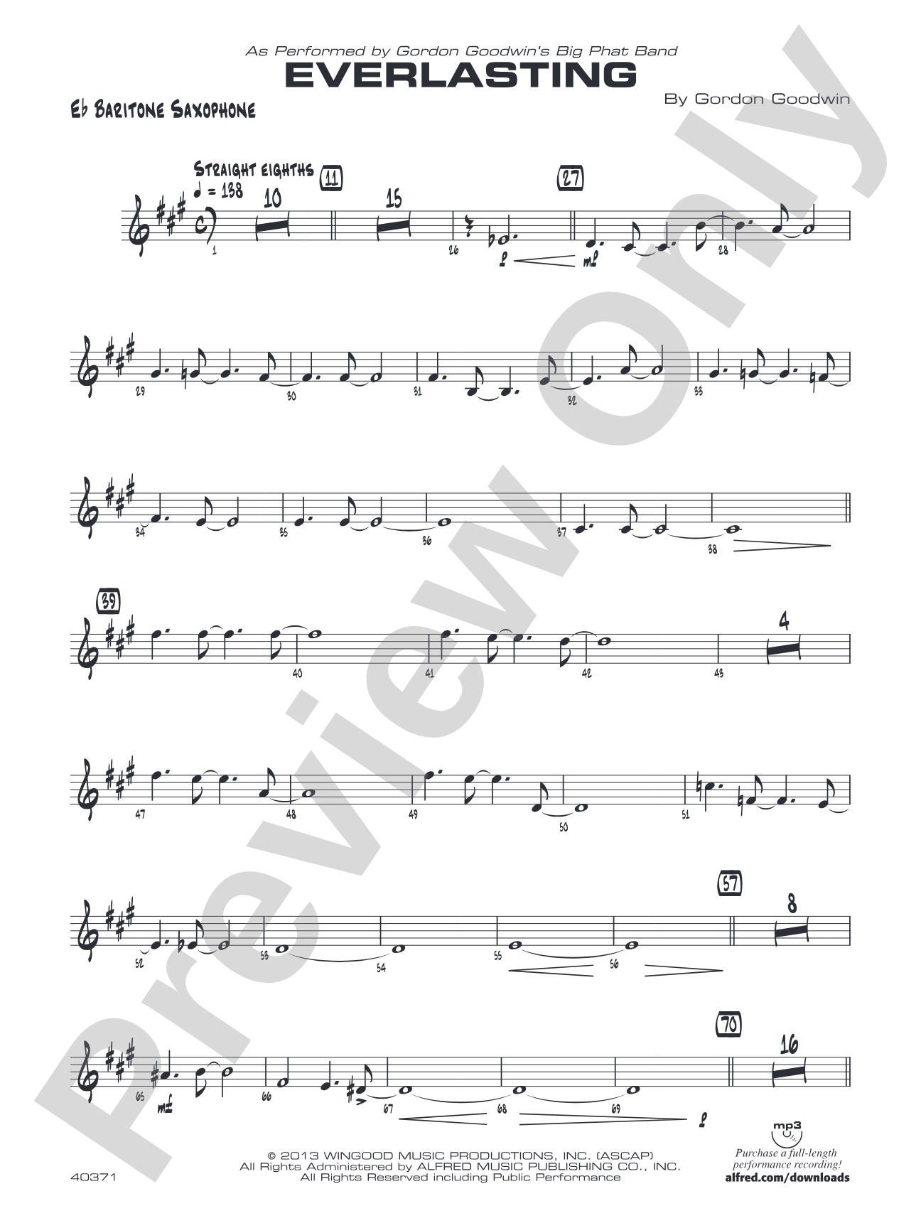 Everlasting: E-flat Baritone Saxophone