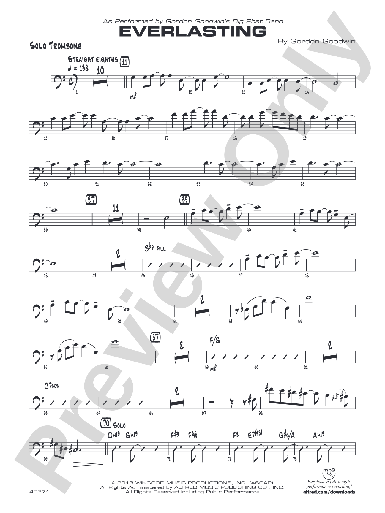 Everlasting: Solo Trombone