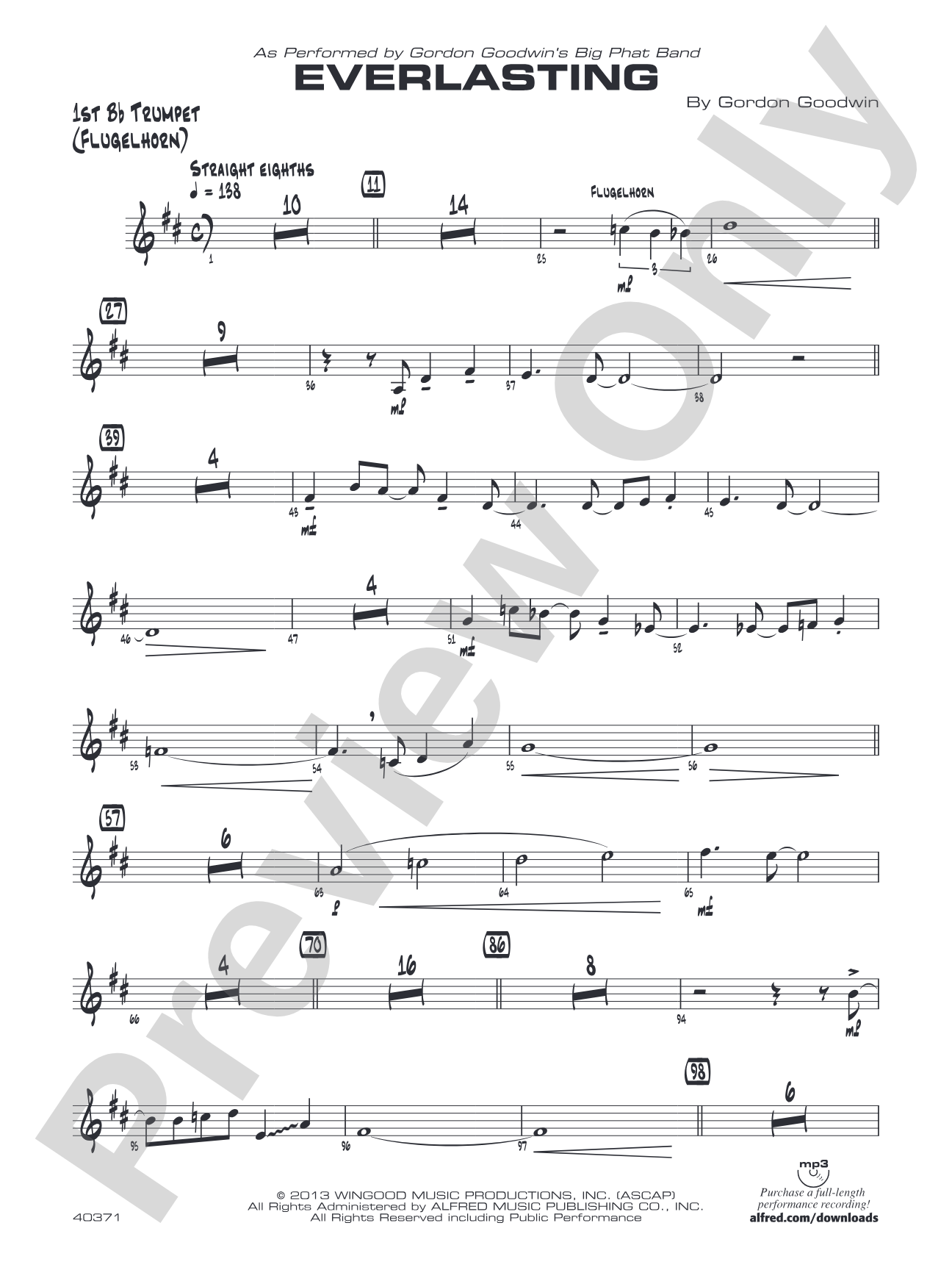 Everlasting: 1st B-flat Trumpet