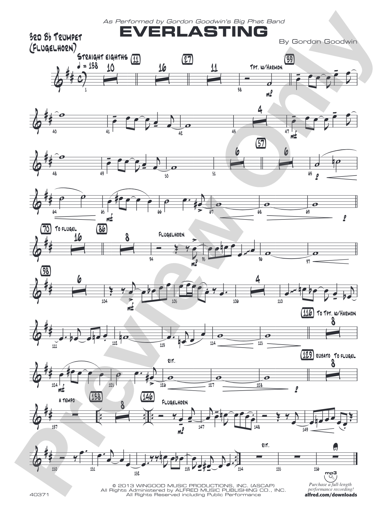 Everlasting: 3rd B-flat Trumpet