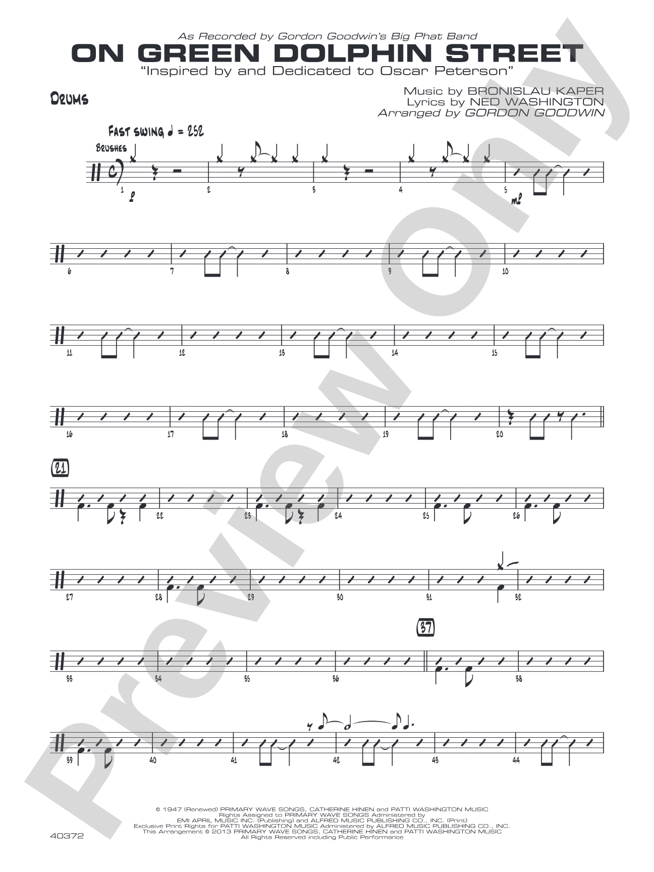 On Green Dolphin Street: Drums
