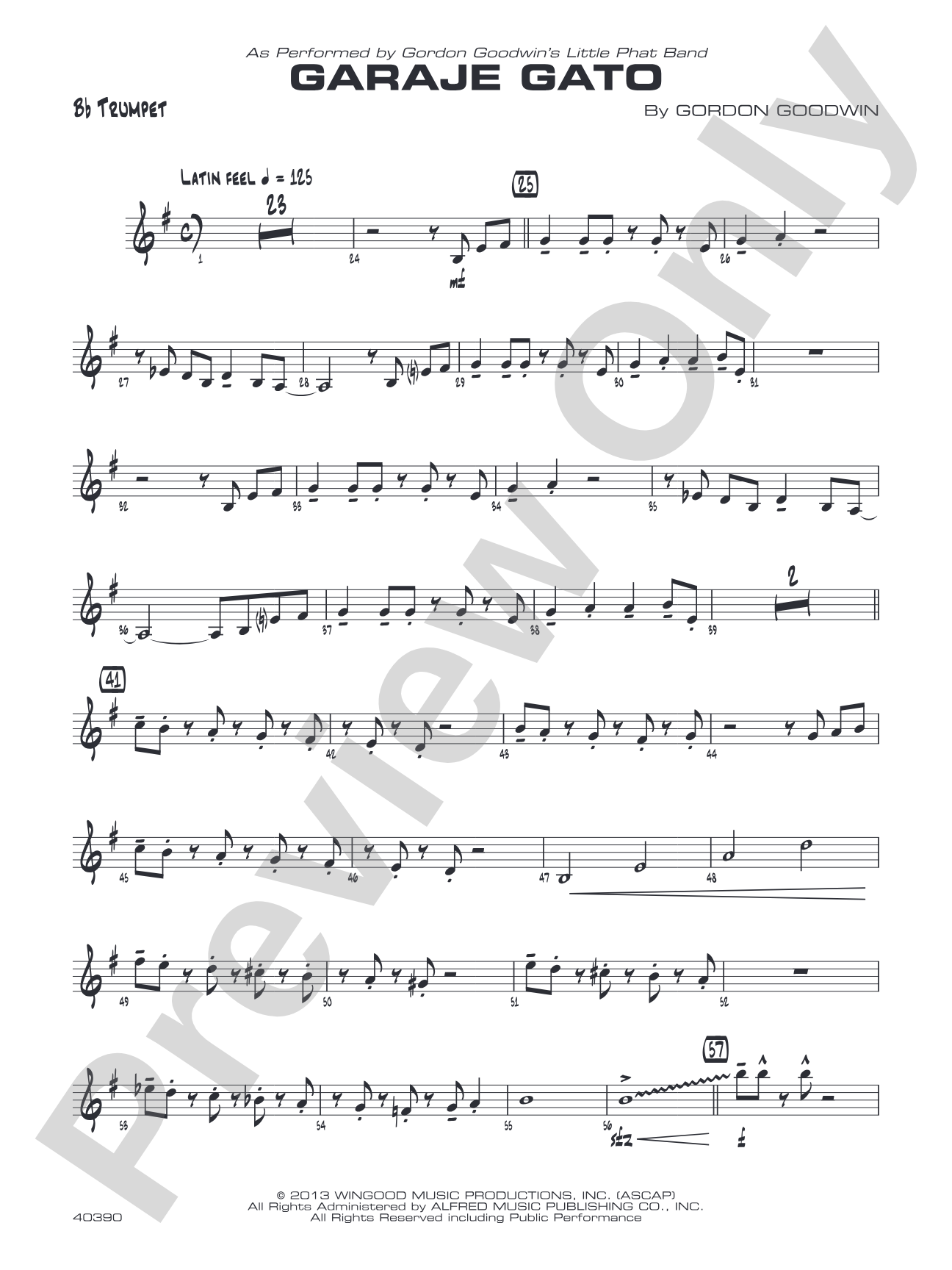 Garaje Gato: 1st B-flat Trumpet