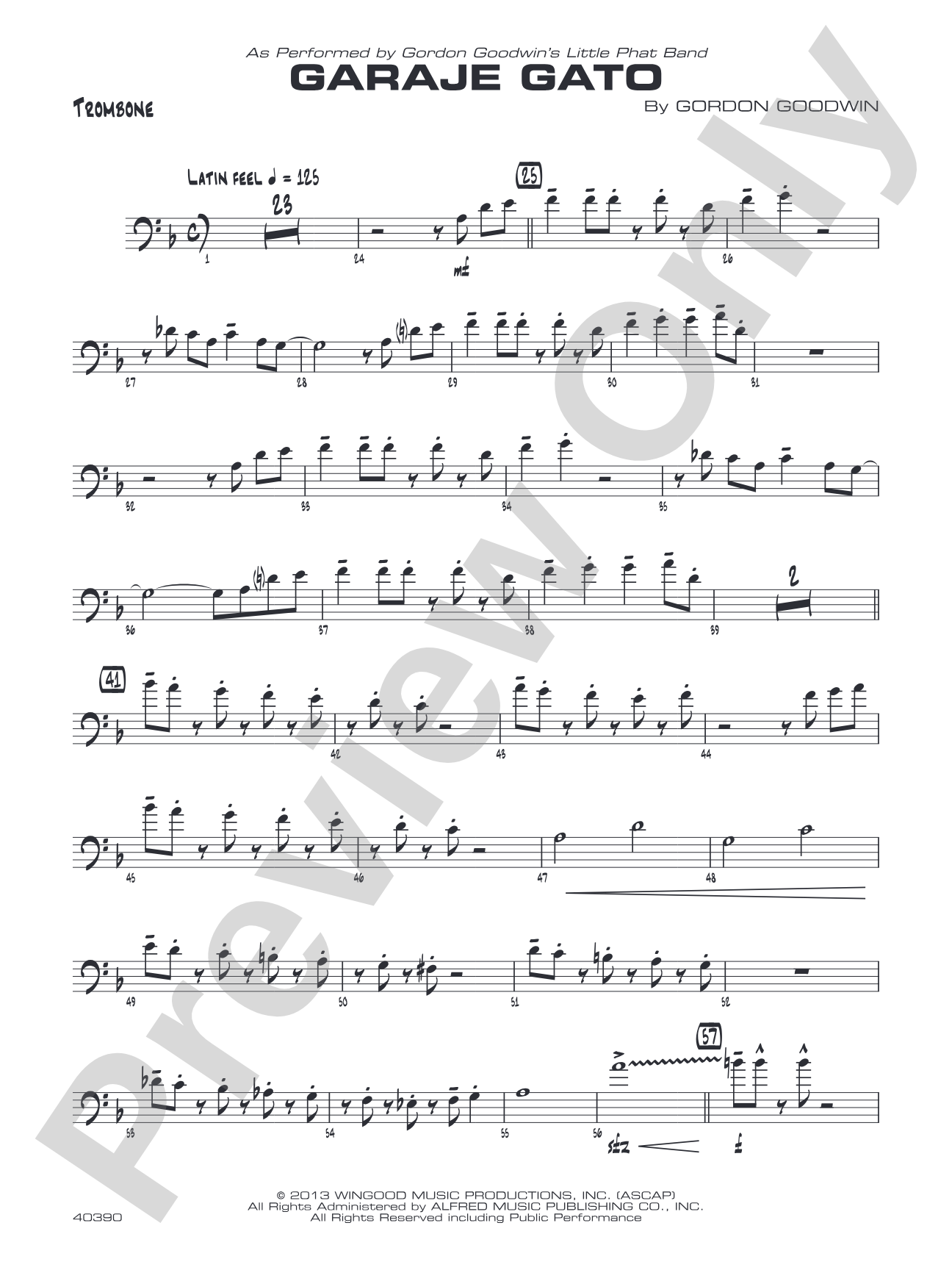 Garaje Gato: 1st Trombone