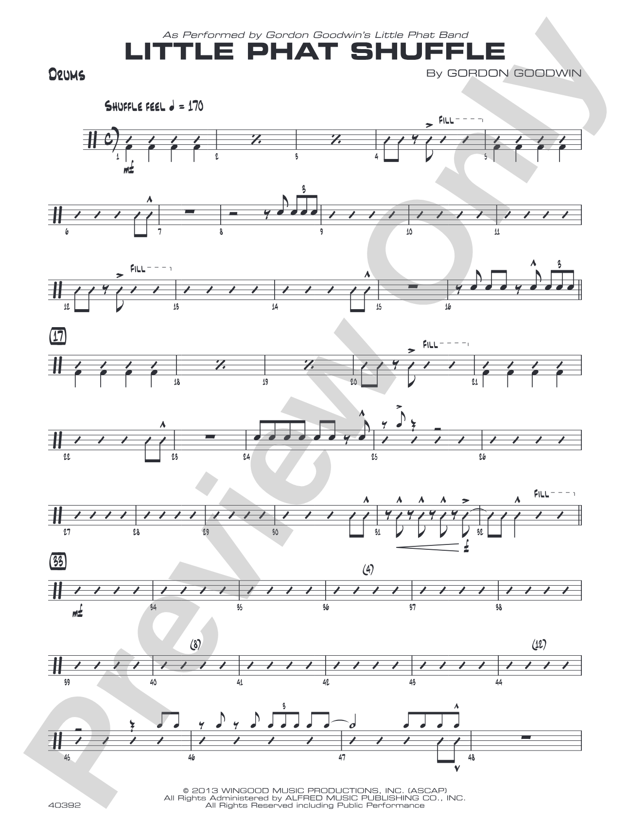 Little Phat Shuffle: Drums