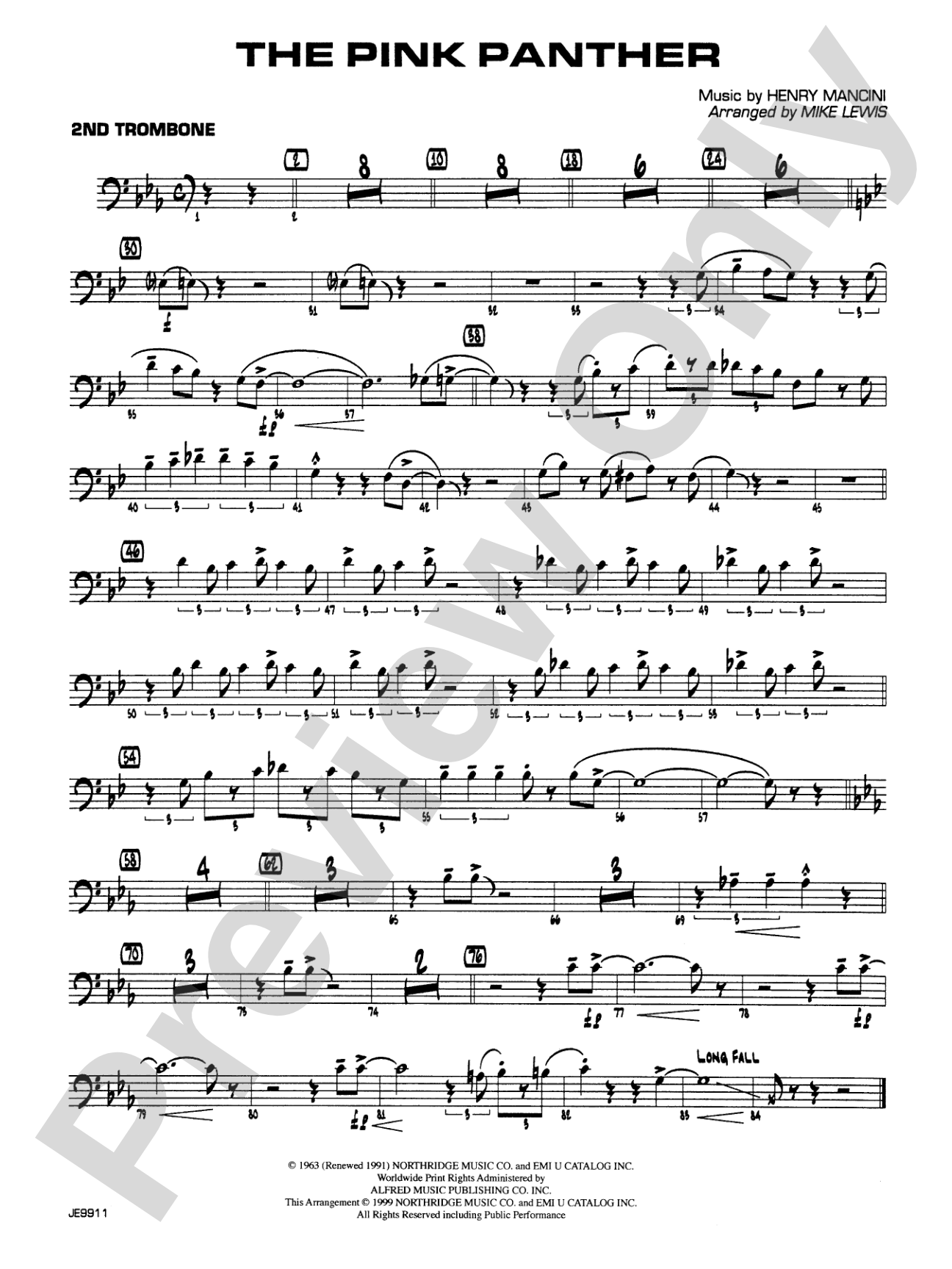 The Pink Panther: 2nd Trombone