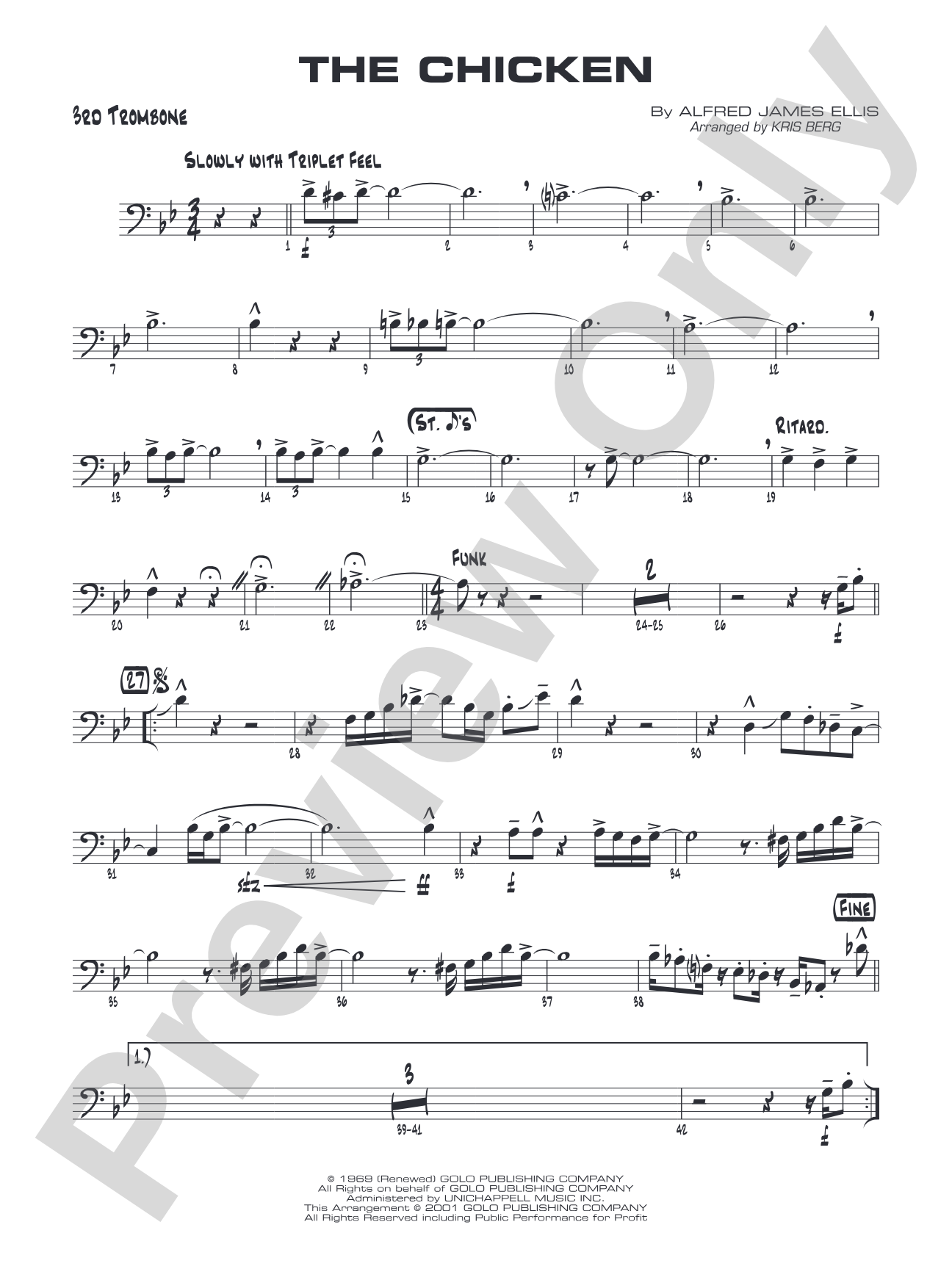 The Chicken: 3rd Trombone