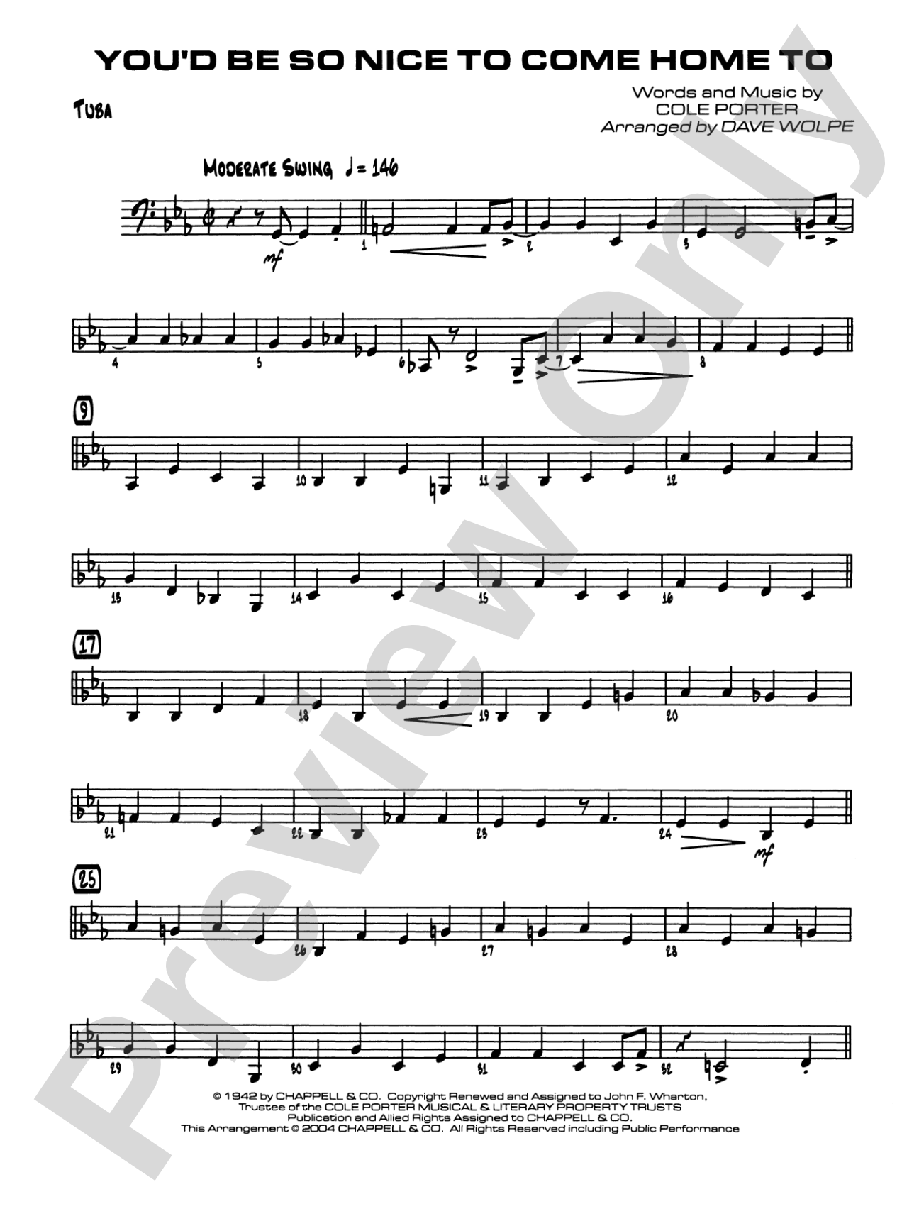 You'd Be So Nice to Come Home To: Tuba