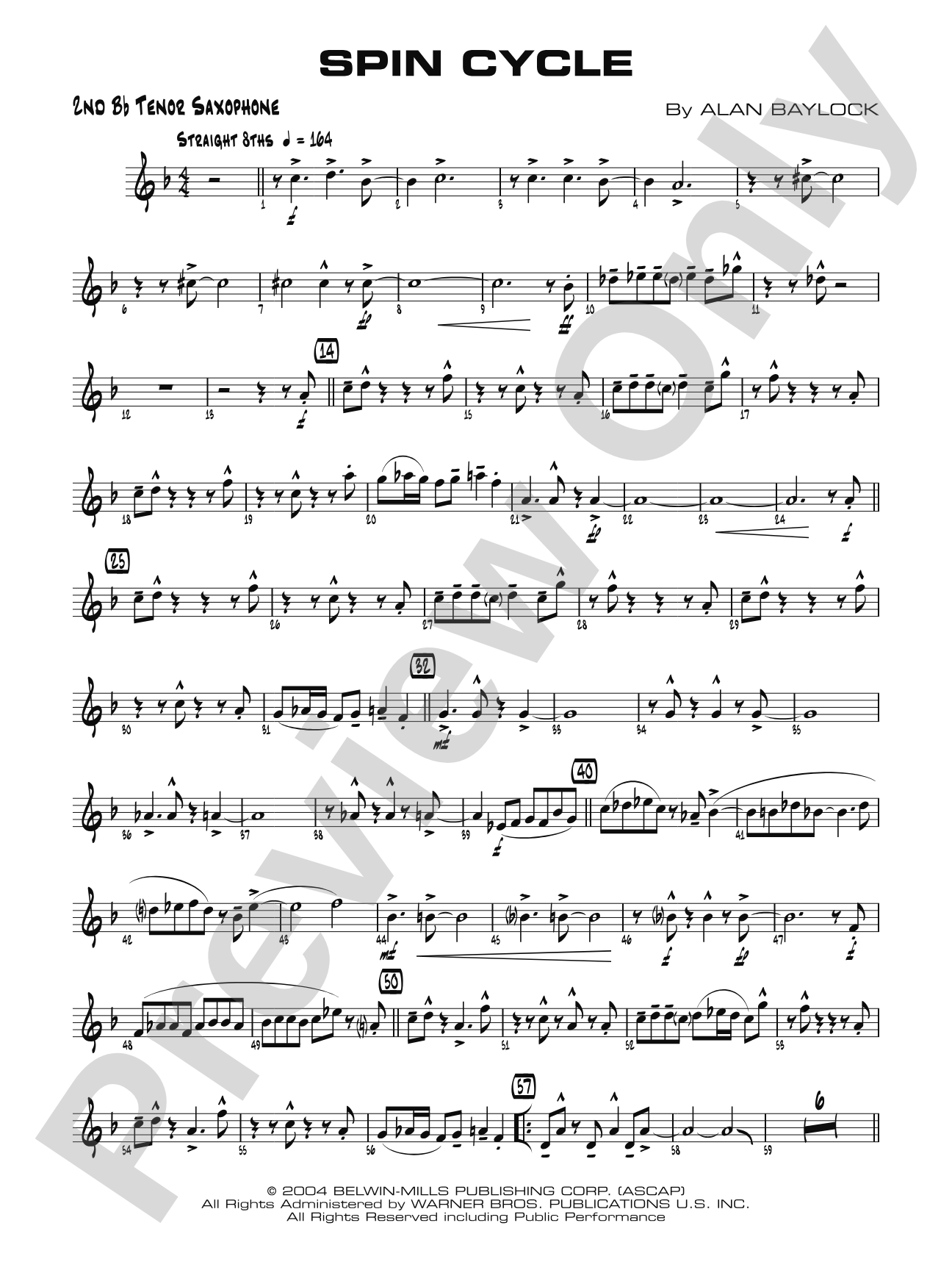 Spin Cycle: 2nd B-flat Tenor Saxophone