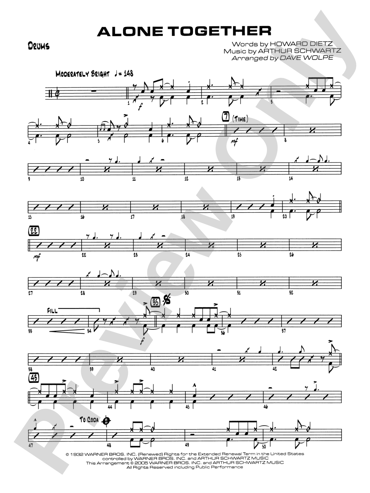 Alone Together: Drums