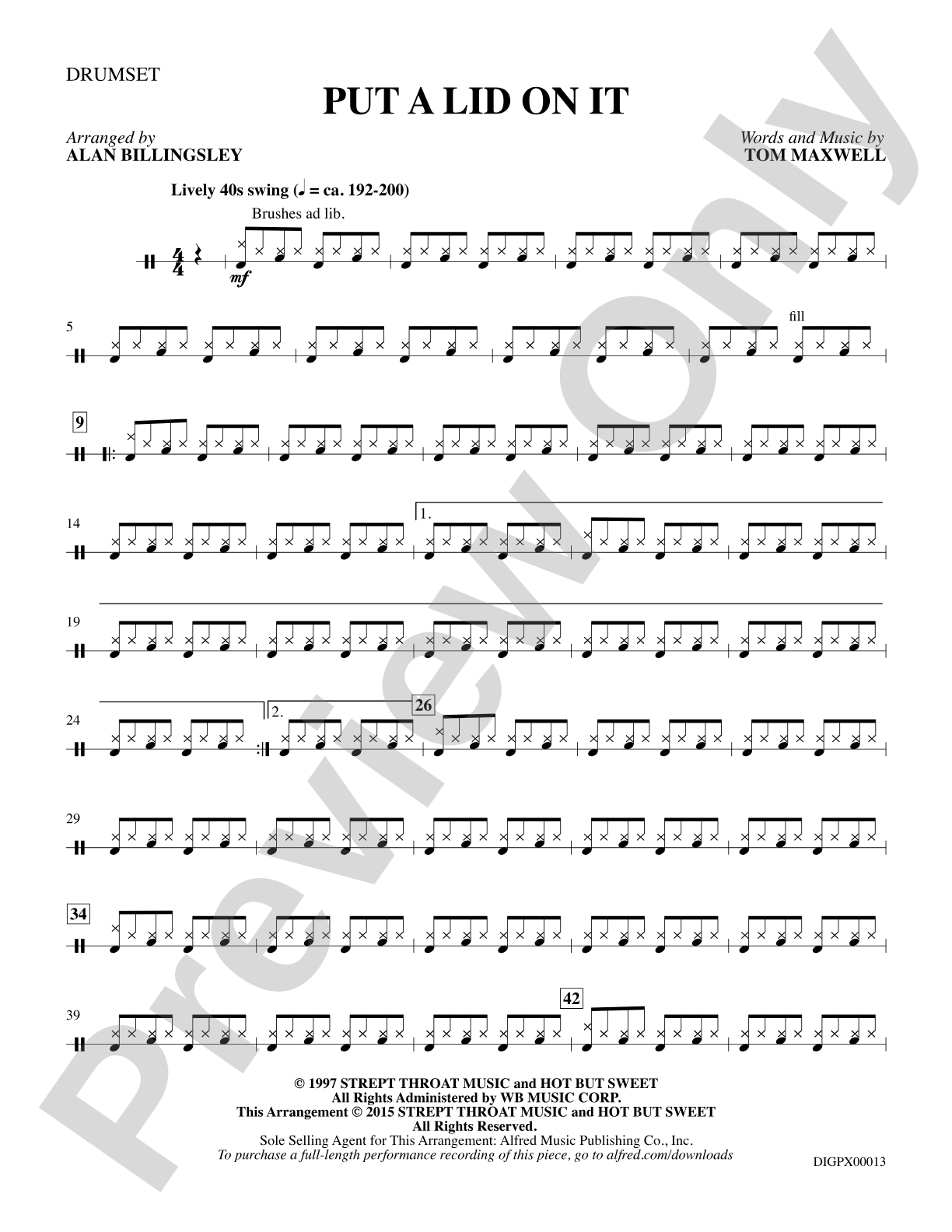 Put A Lid On It: Drumset: Choral Octavo Digital SoundPax