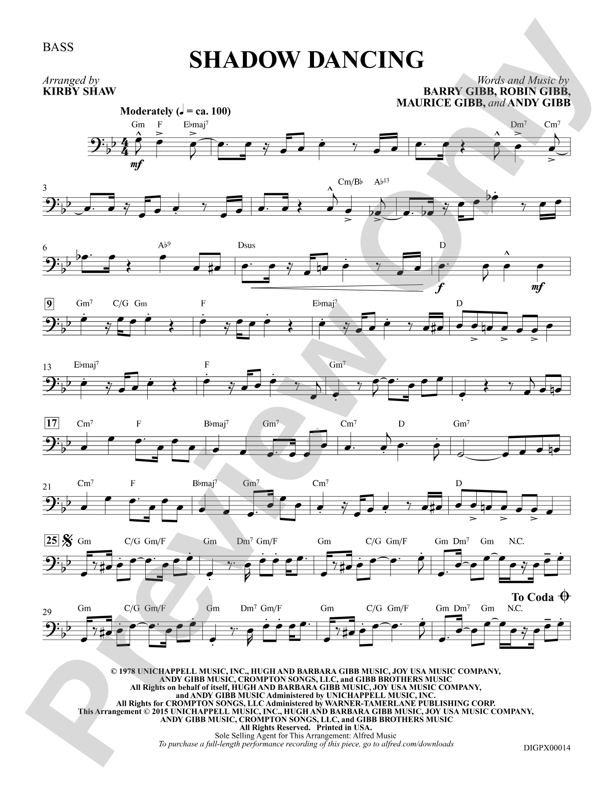 Shadow Dancing: Bass: Choral Octavo Digital SoundPax