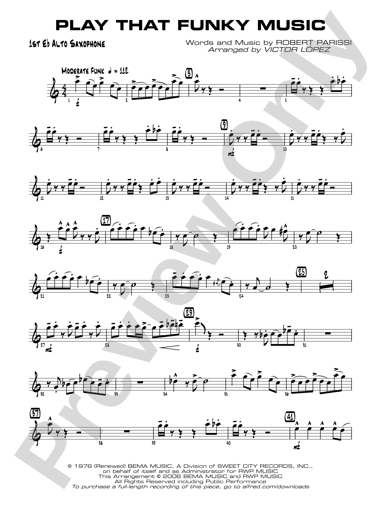 Play That Funky Music: E-flat Alto Saxophone