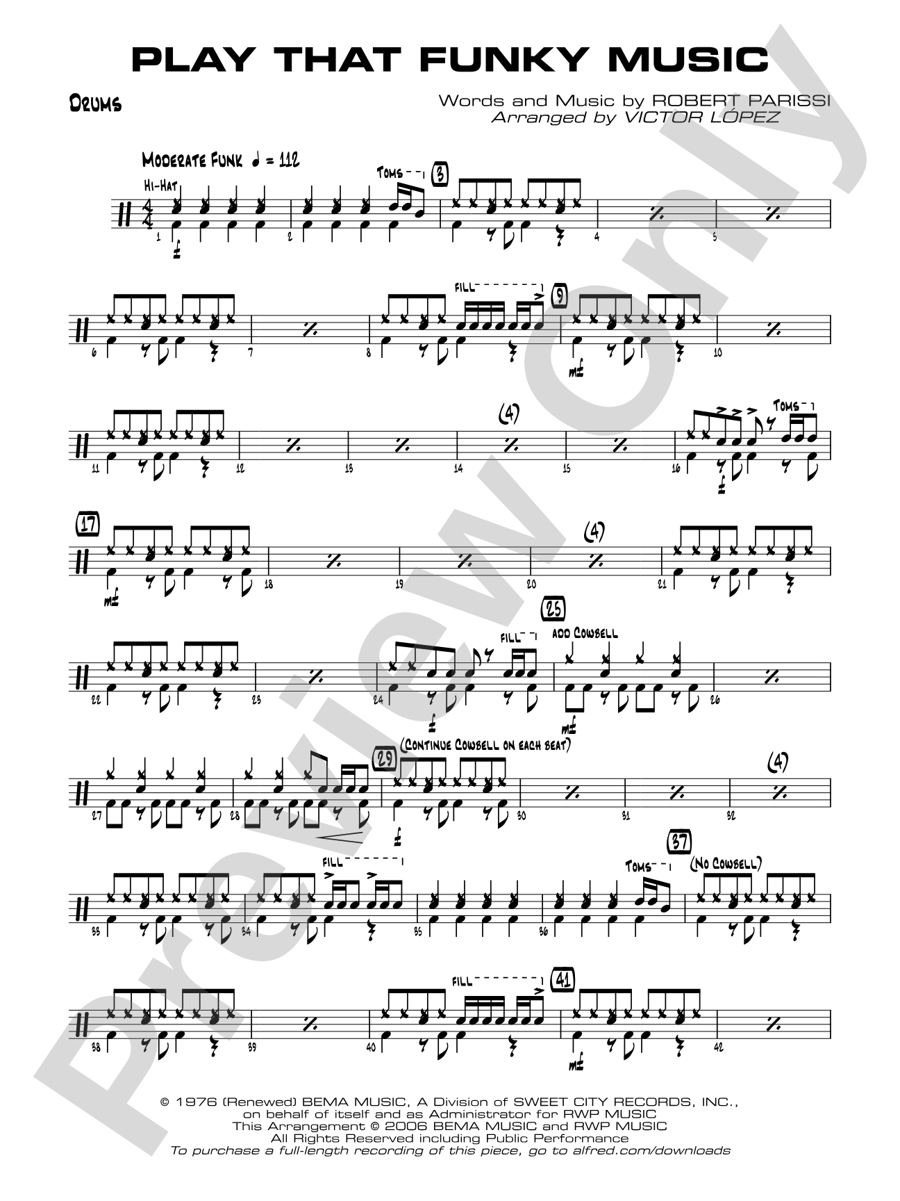 Play That Funky Music: Drums