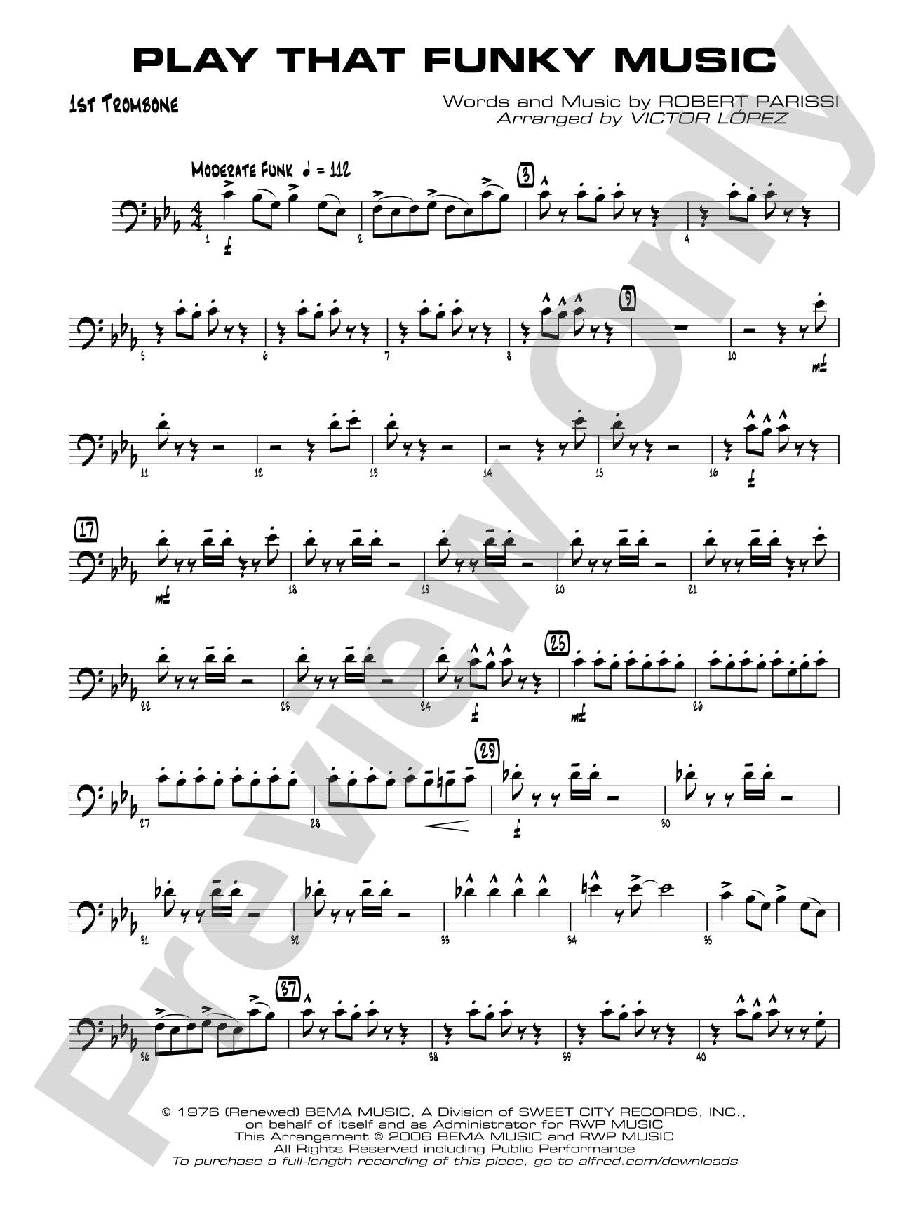 Play That Funky Music: 1st Trombone