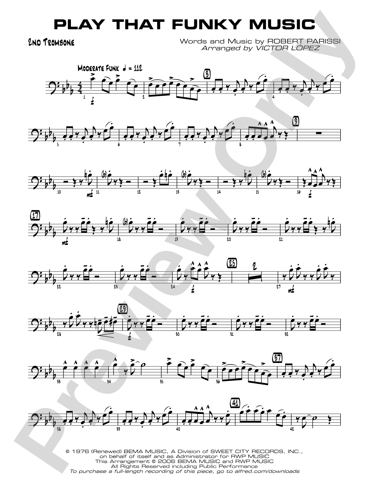 Play That Funky Music: 2nd Trombone