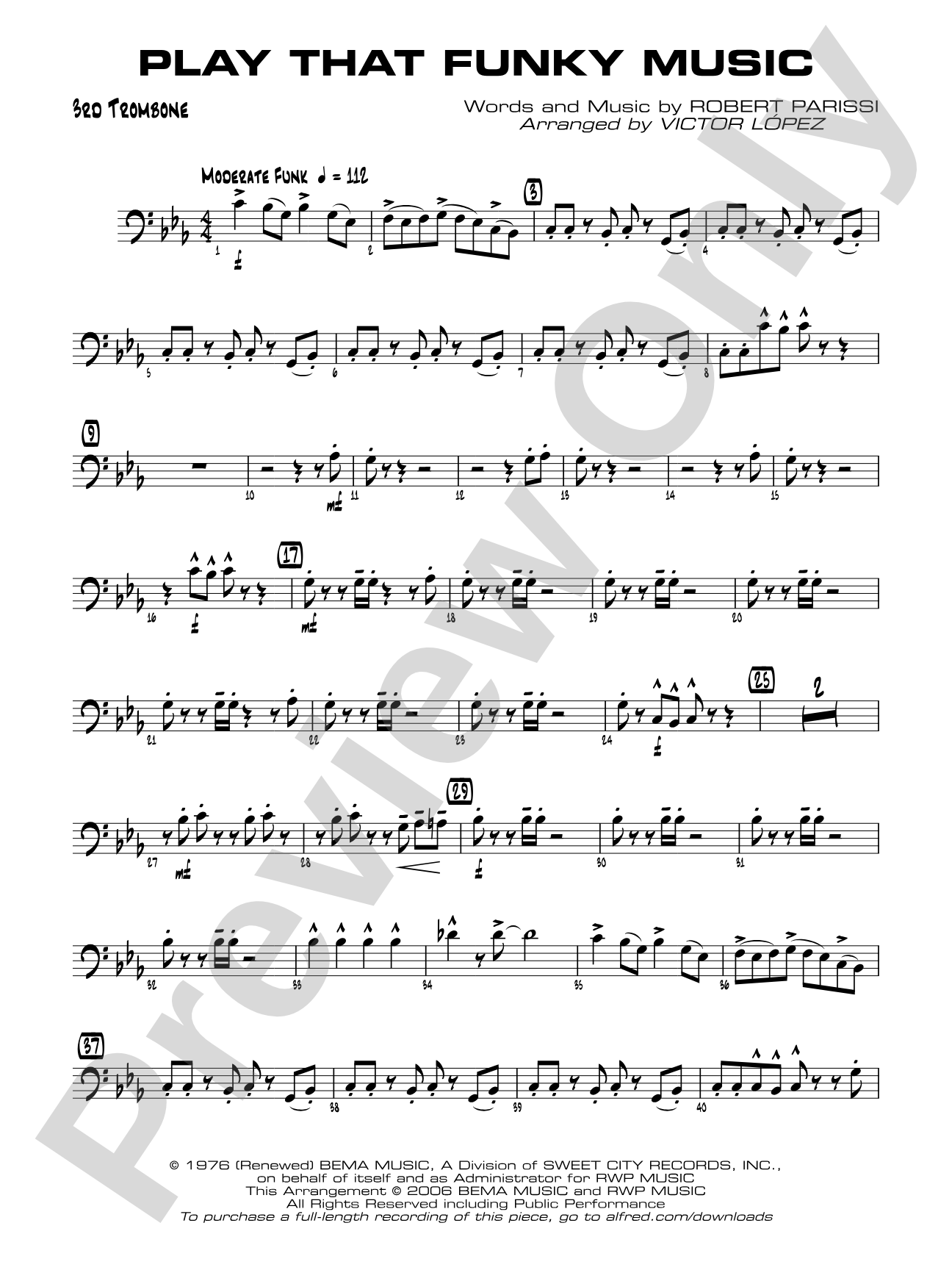 Play That Funky Music: 3rd Trombone