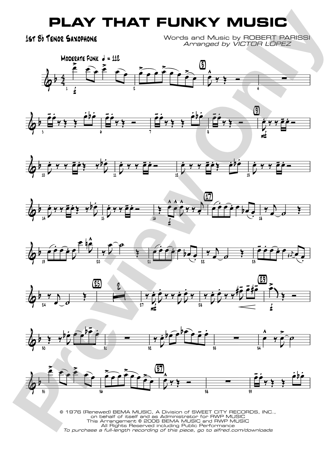 Play That Funky Music: B-flat Tenor Saxophone