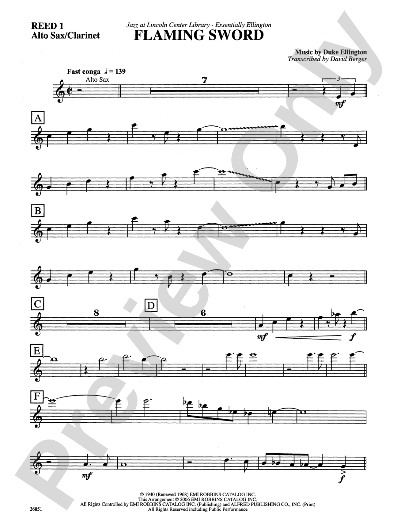 Flaming Sword: E-flat Alto Saxophone