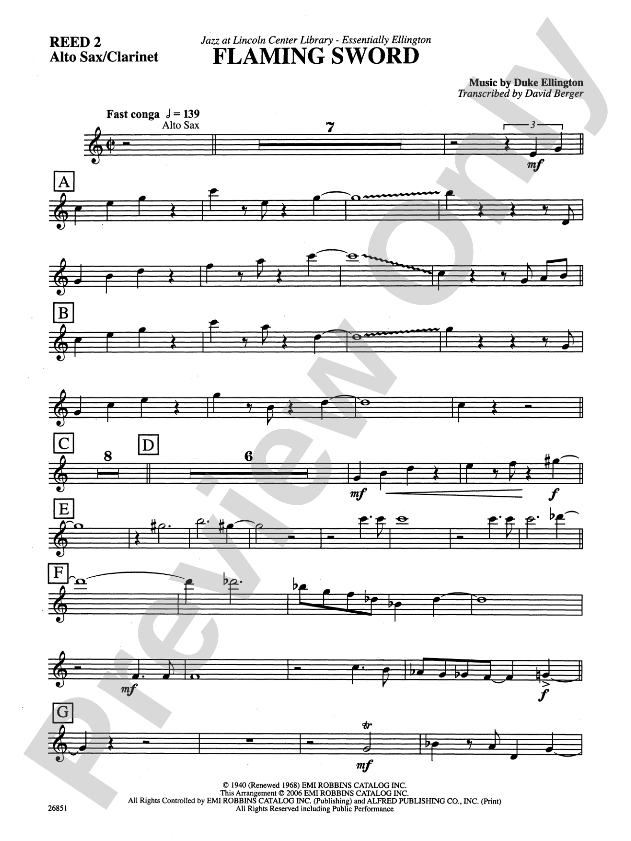 Flaming Sword: 2nd E-flat Alto Saxophone
