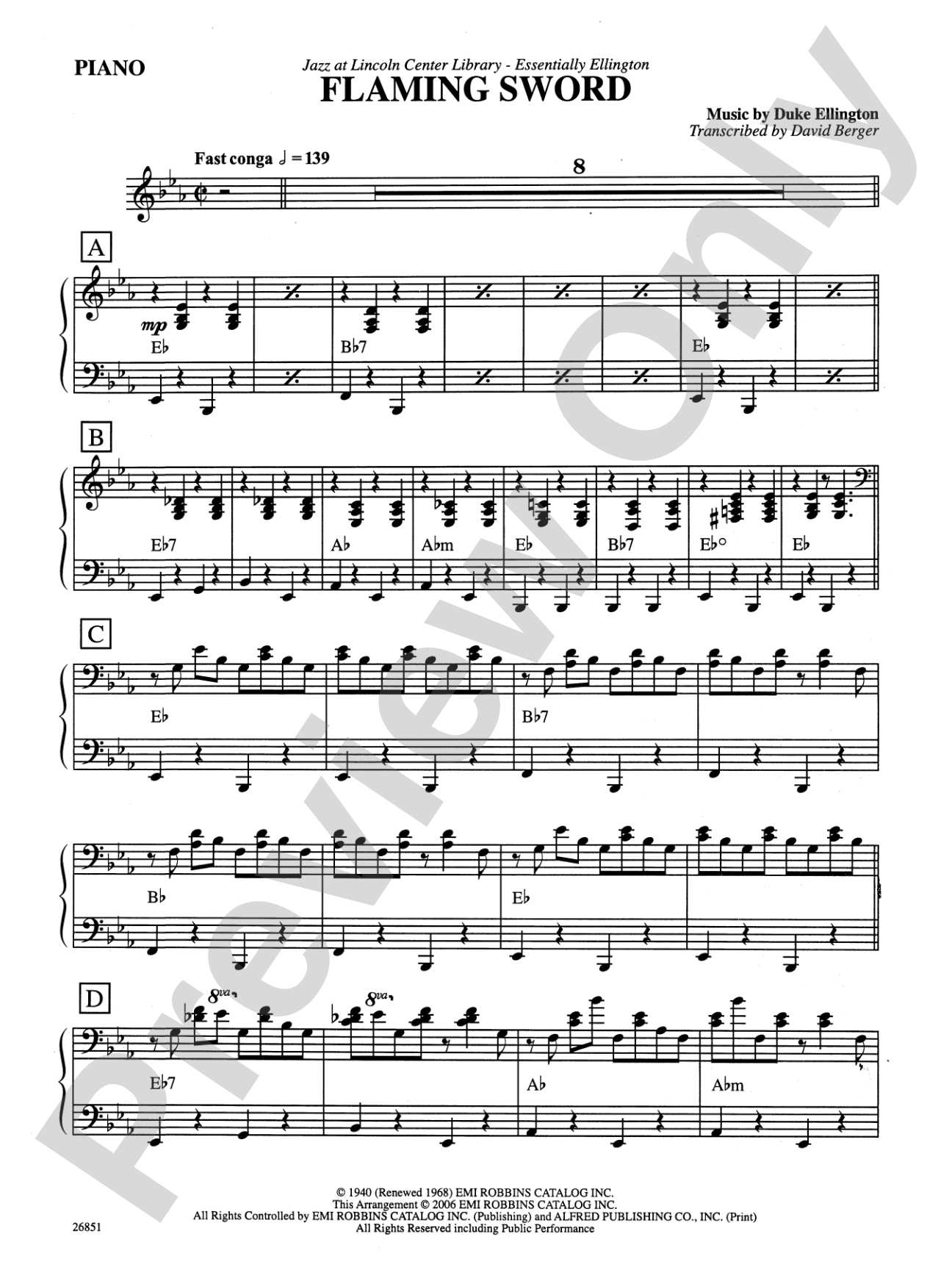 Flaming Sword: Piano Accompaniment