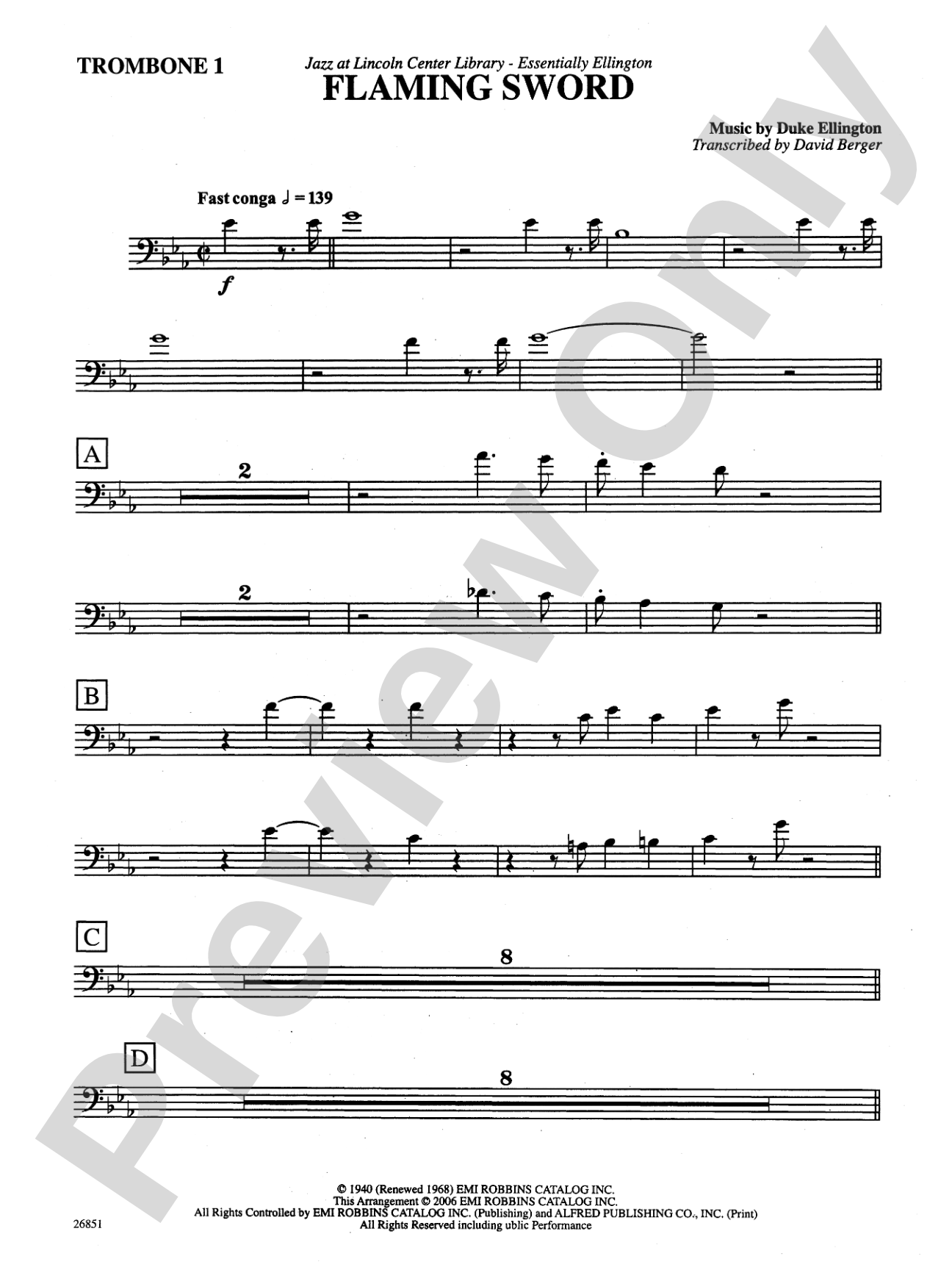 Flaming Sword: 1st Trombone