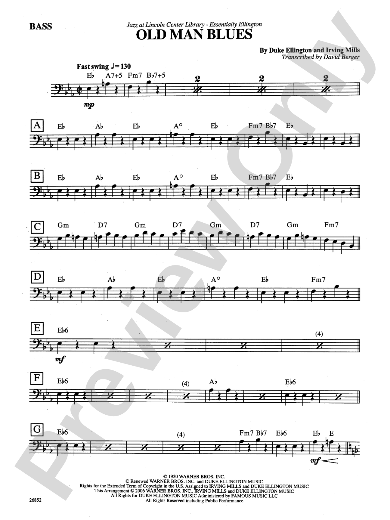 Old Man Blues: String Bass