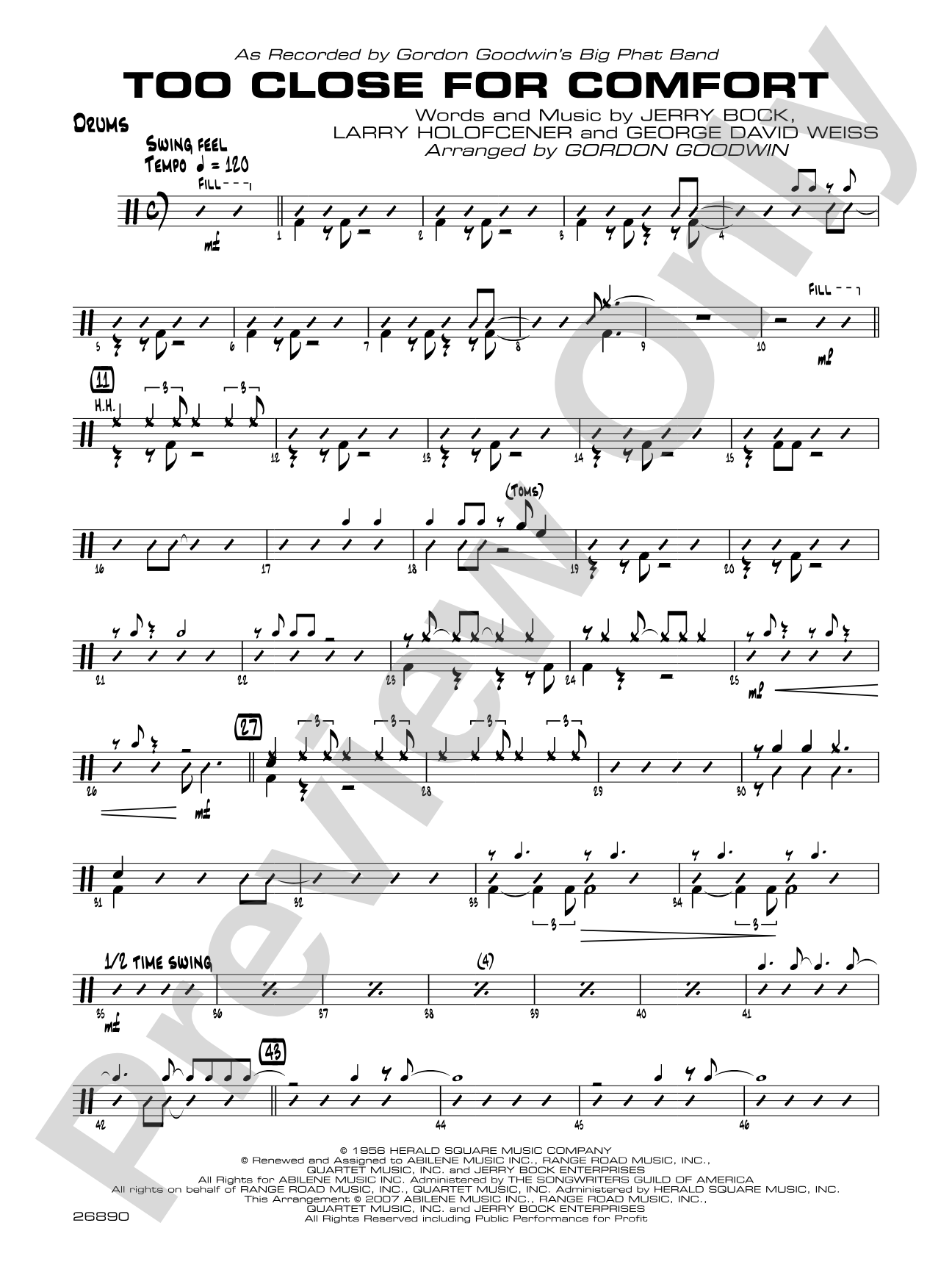 Too Close for Comfort: Drums