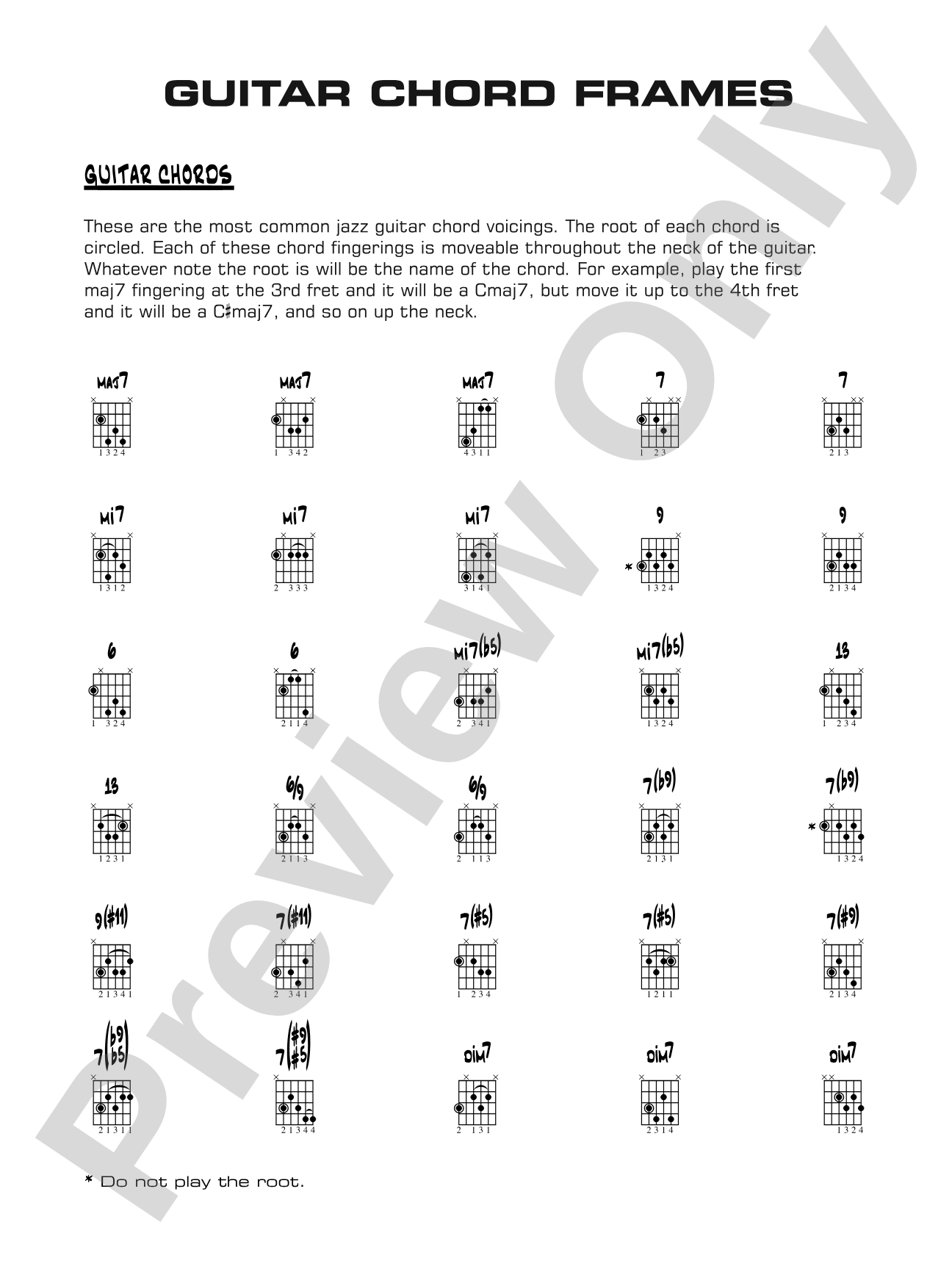 Too Close for Comfort: Guitar Chords